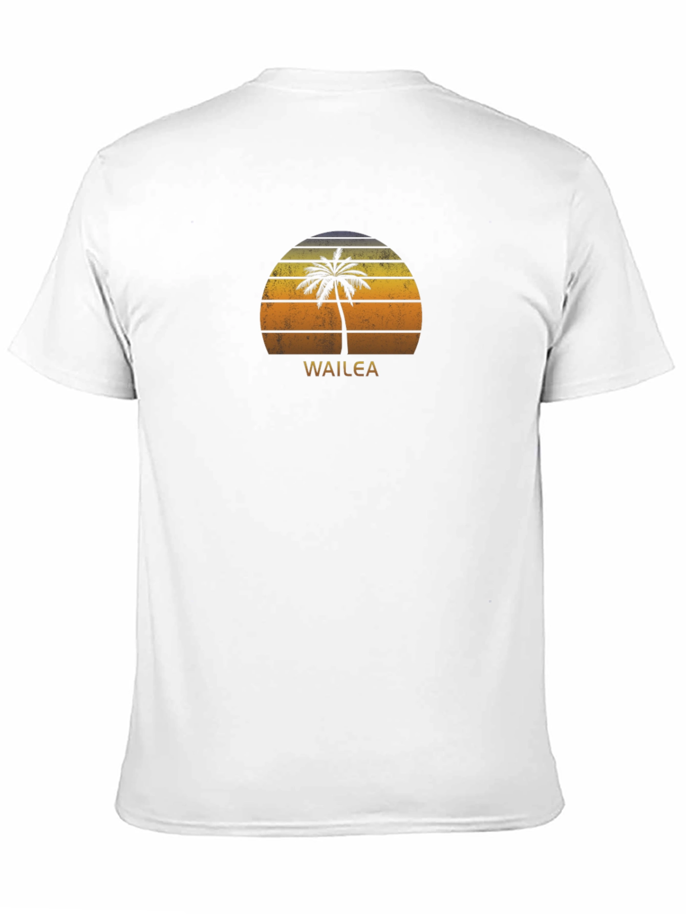 Wailea Palm Tree Sunset Graphic Tee - Black