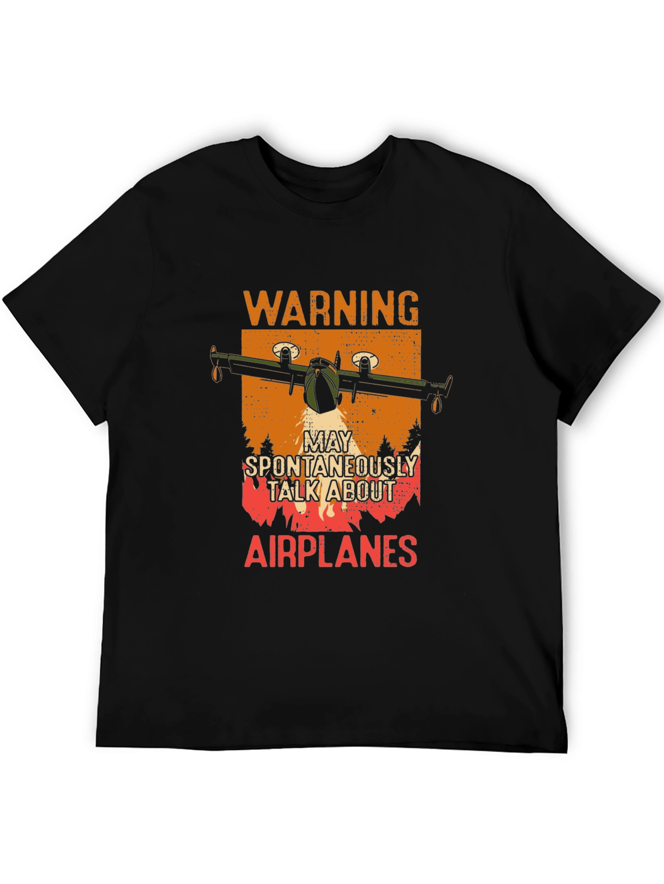 Warning Airplane T-Shirt