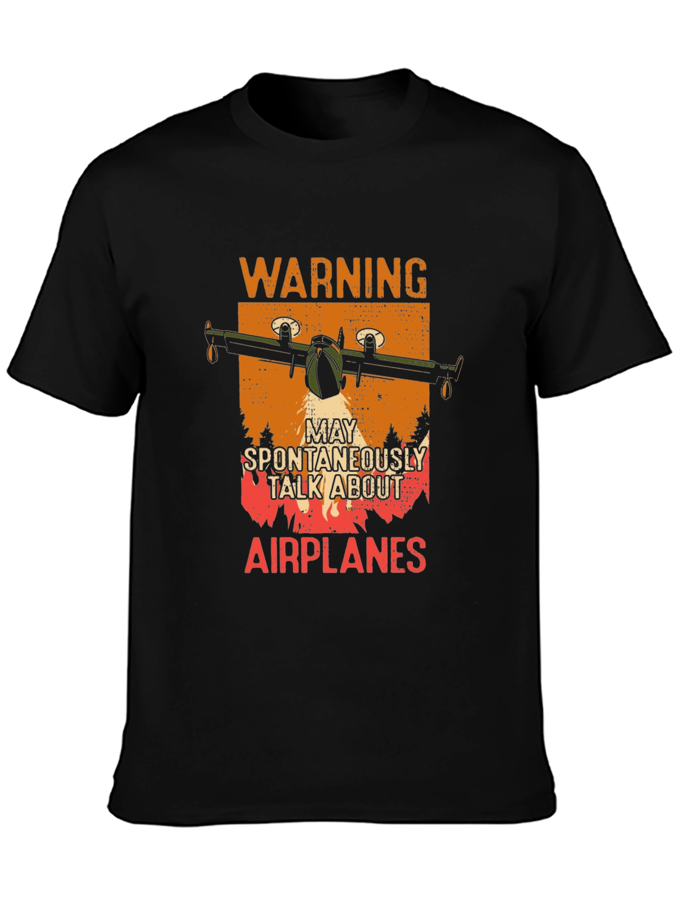 Warning Airplane T-Shirt
