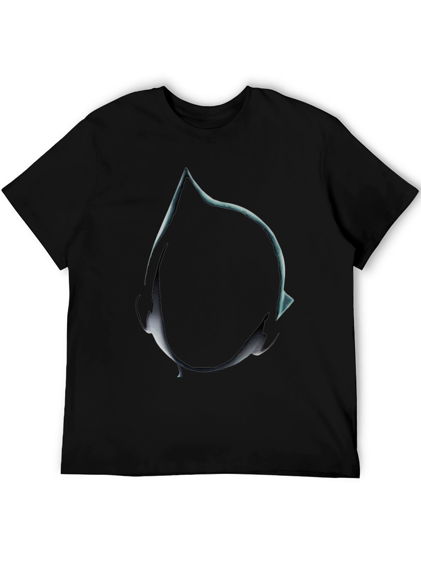 Abstract Teardrop Graphic Tee - Mens Black T-Shirt
