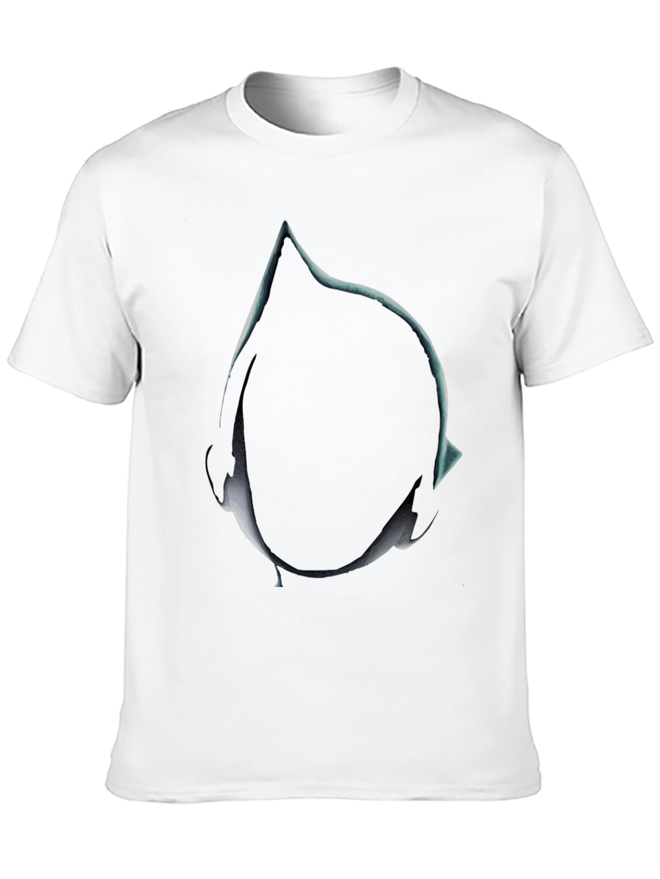 Abstract Teardrop Graphic Tee - Mens Black T-Shirt