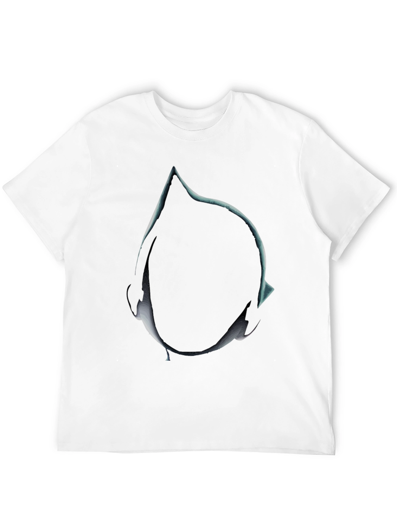 Abstract Teardrop Graphic Tee - Mens Black T-Shirt