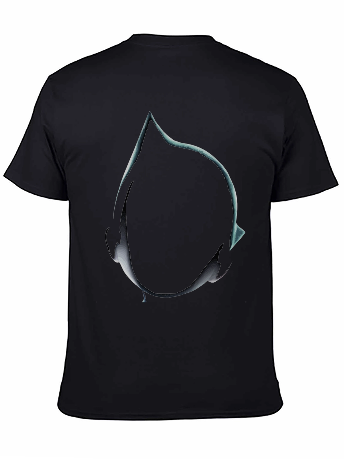 Abstract Teardrop Graphic Tee - Mens Black T-Shirt