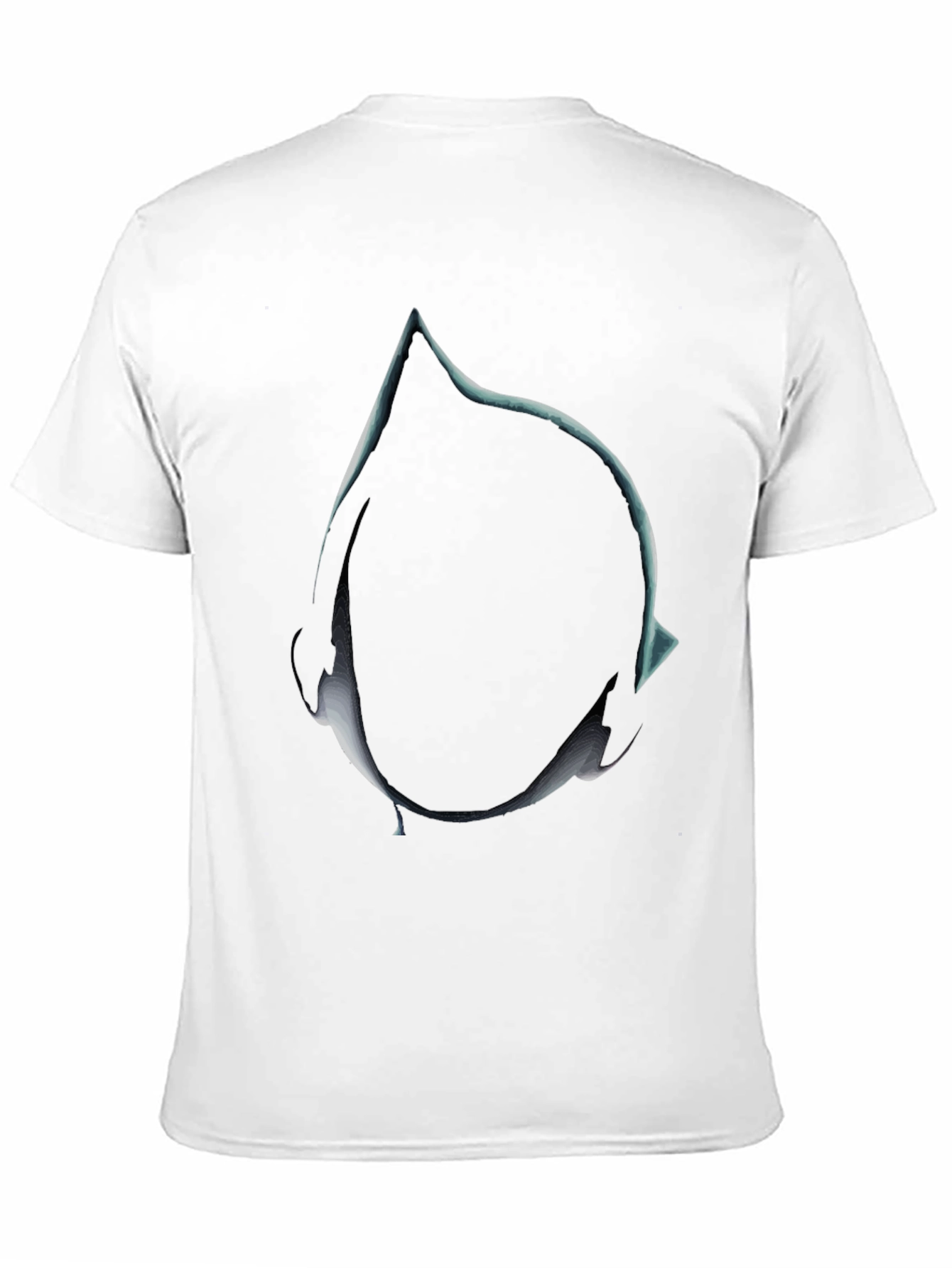 Abstract Teardrop Graphic Tee - Mens Black T-Shirt