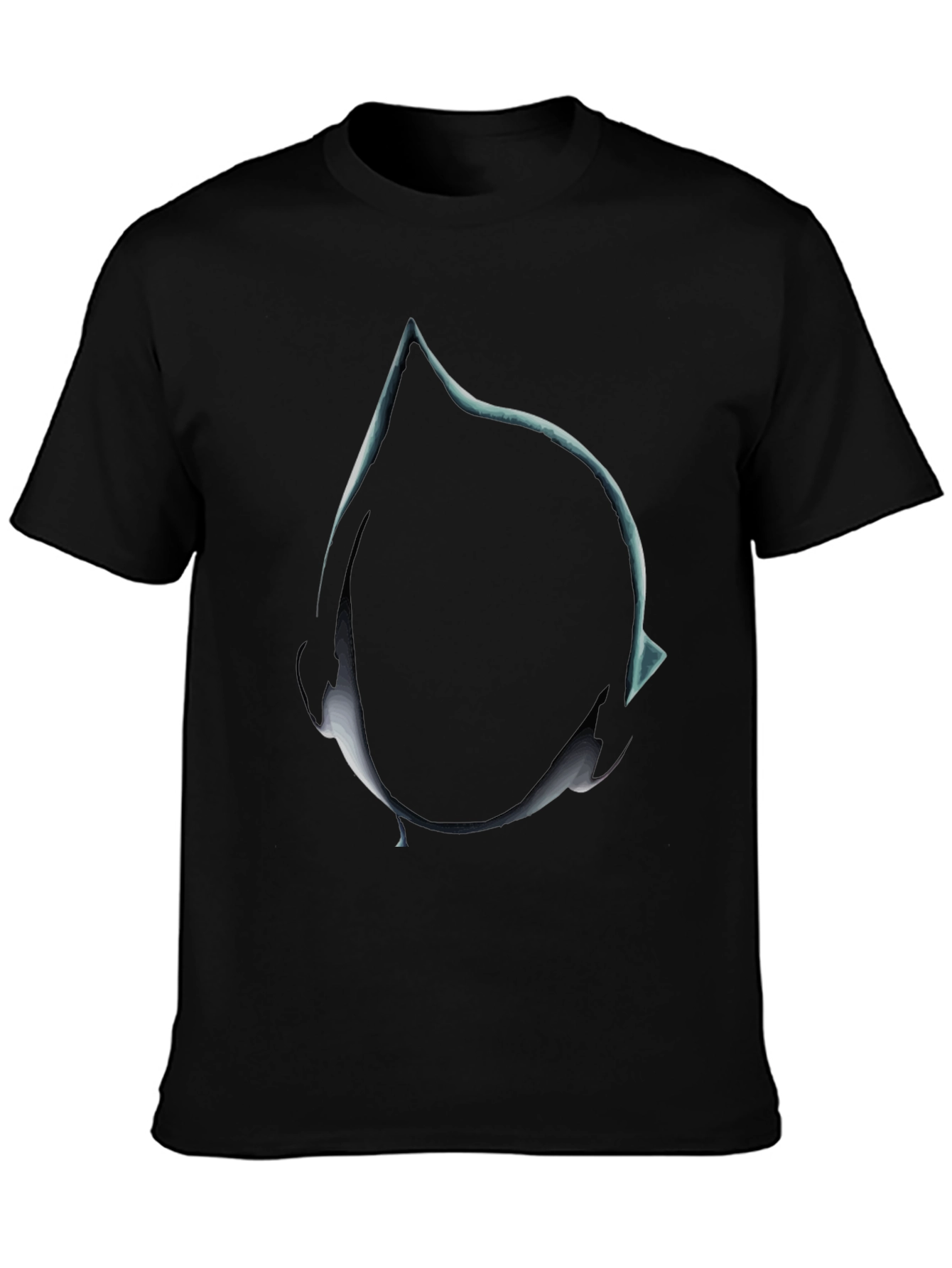 Abstract Teardrop Graphic Tee - Mens Black T-Shirt