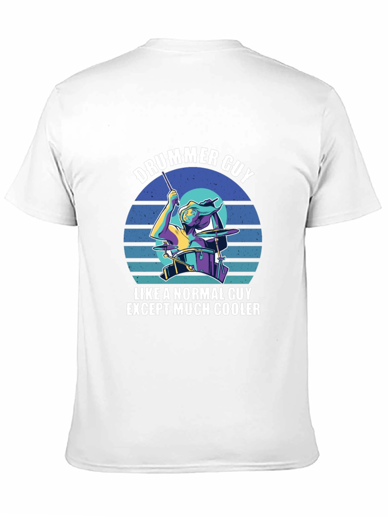 Drummer Guy Graphic T-Shirt - Cool Musician Tee