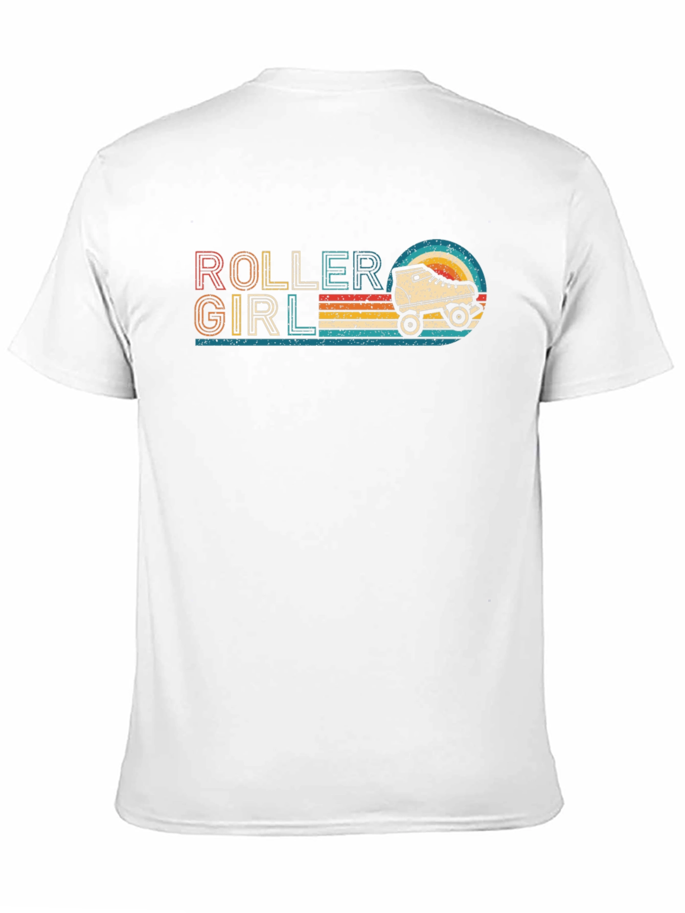 Retro Roller Girl Graphic T-Shirt