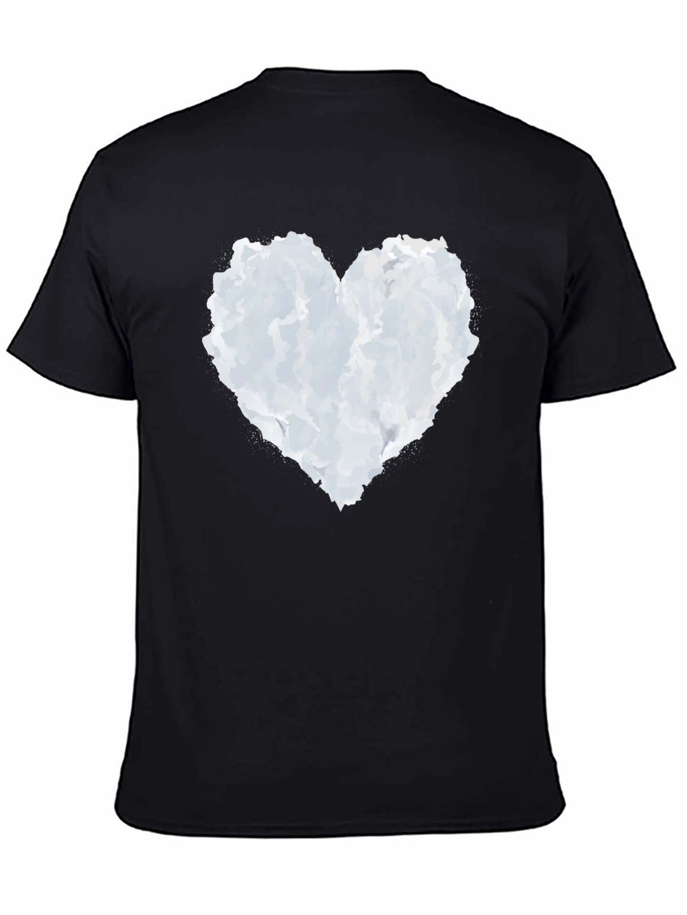 Cloud Heart Graphic Black T-Shirt