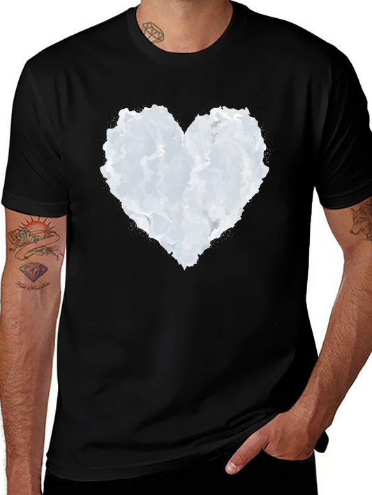 Cloud Heart Graphic Black T-Shirt