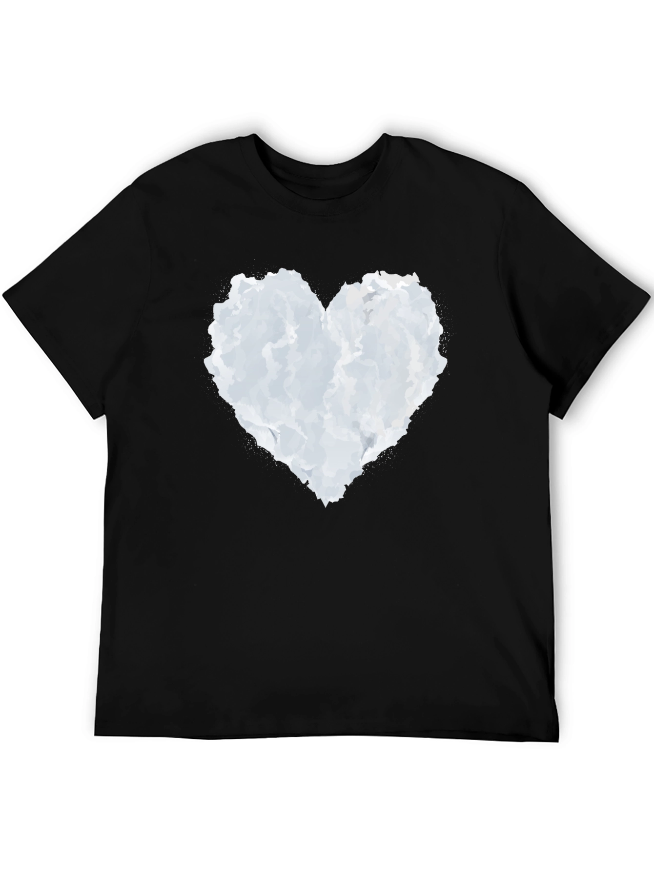 Cloud Heart Graphic Black T-Shirt