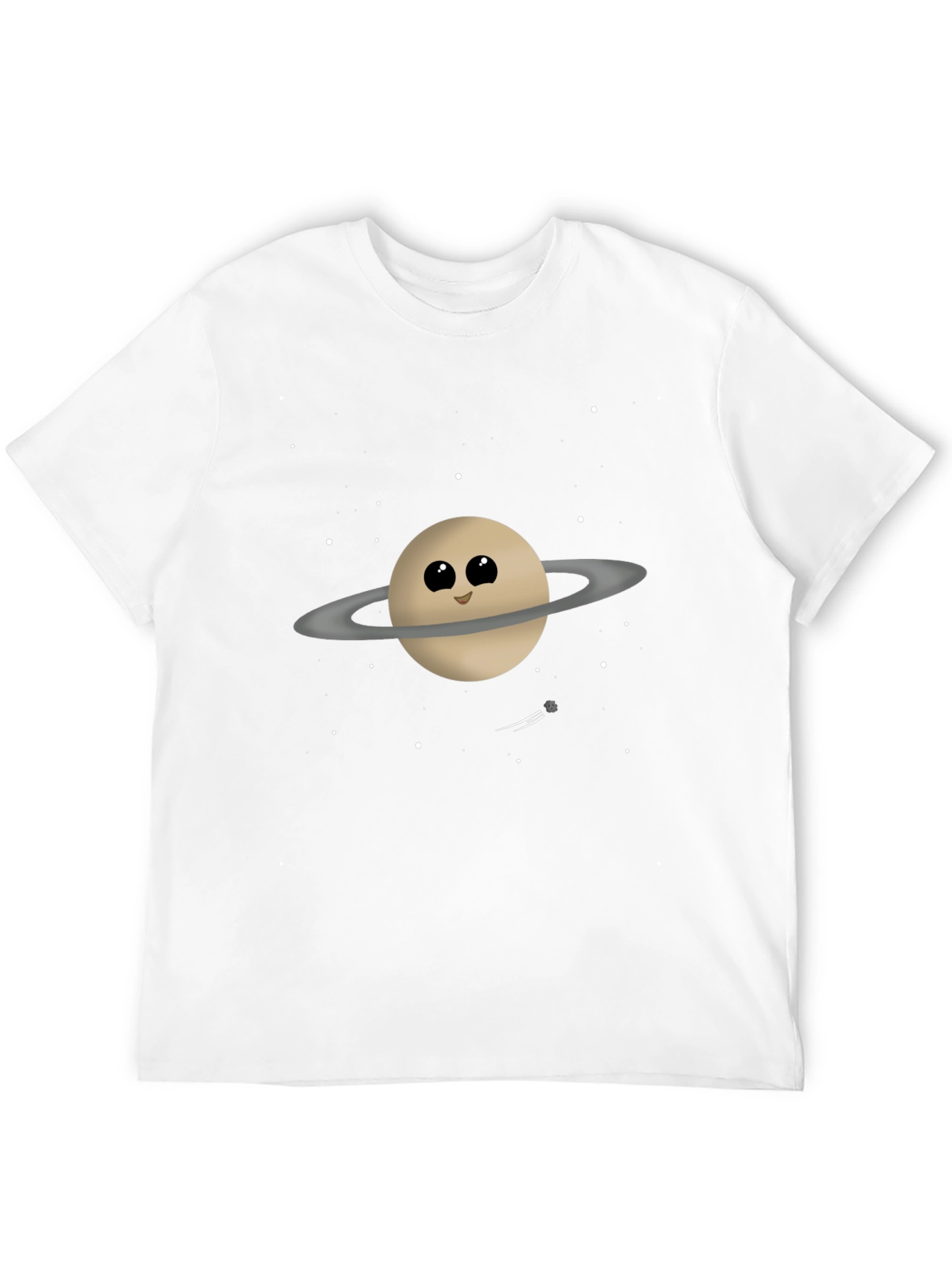 Cute Saturn Graphic Tee - Space Lovers Shirt