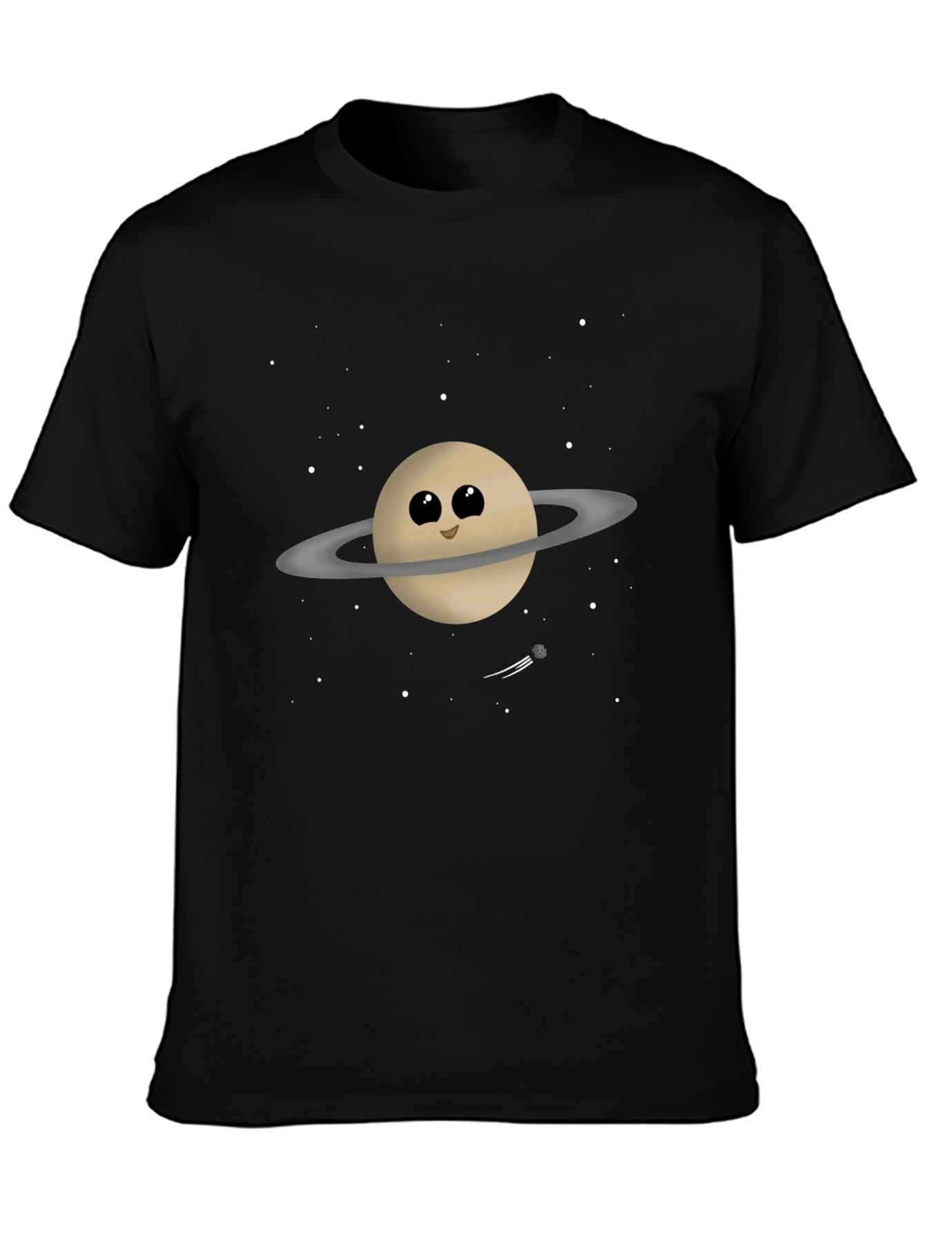 Cute Saturn Graphic Tee - Space Lovers Shirt