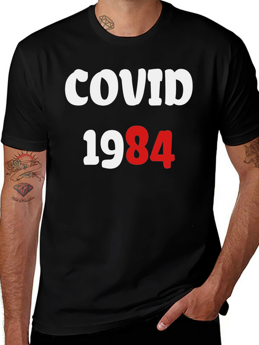 COVID 1984 T-Shirt Bold Statement Tee Classic Fit