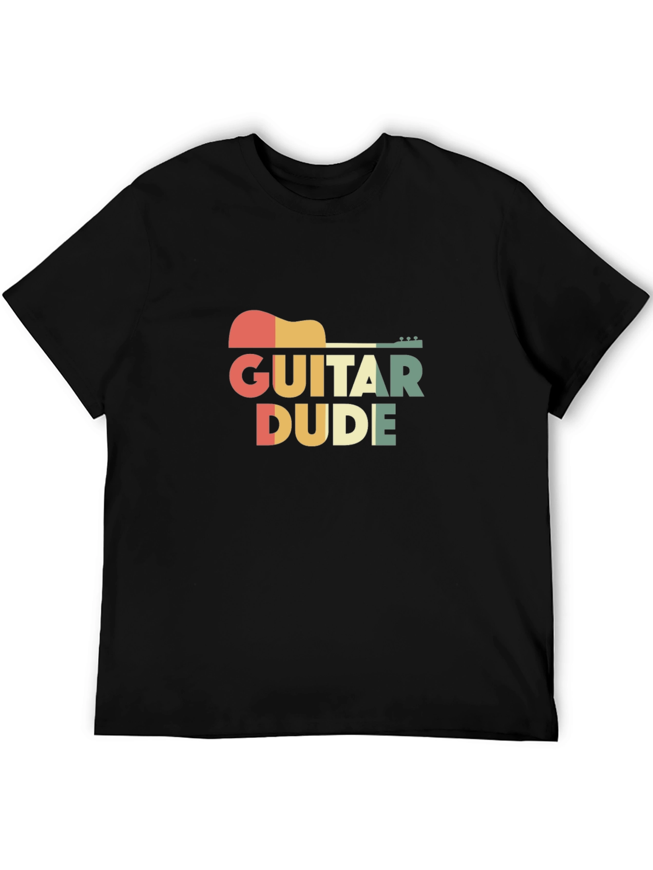 Guitar Dude Retro Graphic Tee - Music Lovers T-Shirt