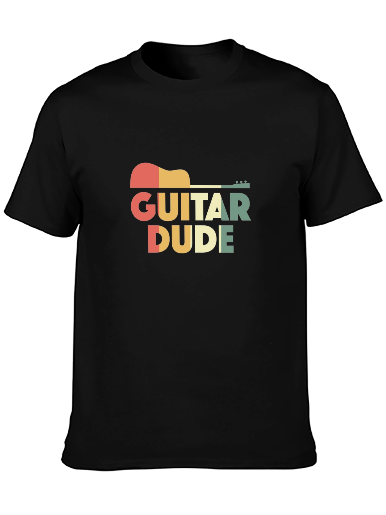 Guitar Dude Retro Graphic Tee - Music Lovers T-Shirt