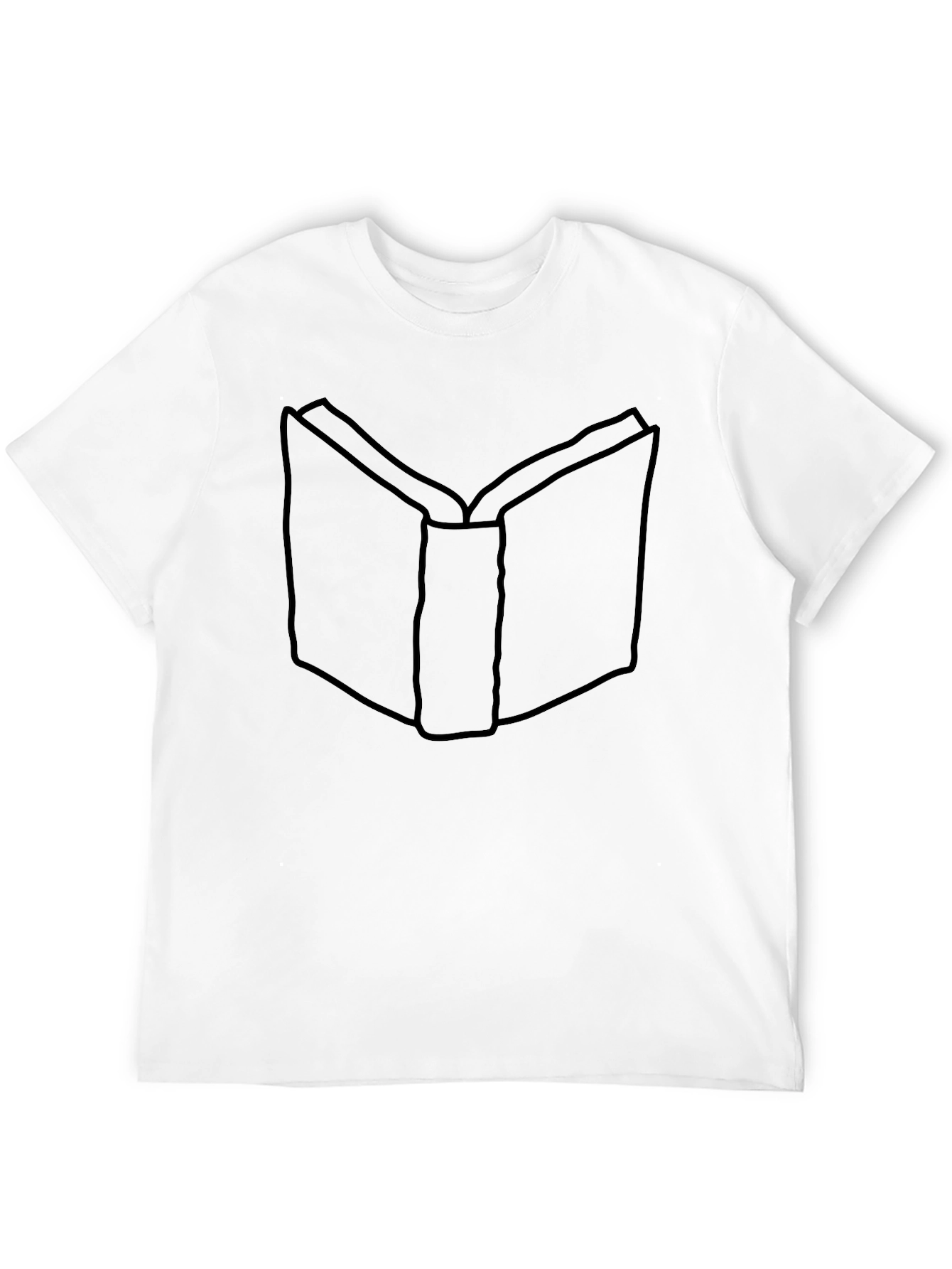 Book Graphic Tee - Black Cotton T-Shirt