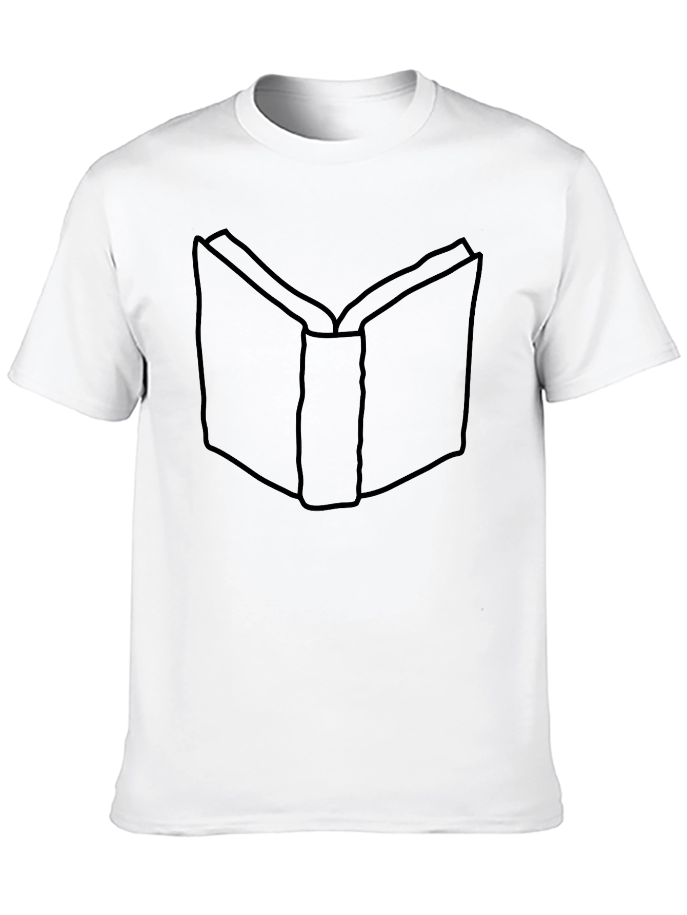 Book Graphic Tee - Black Cotton T-Shirt
