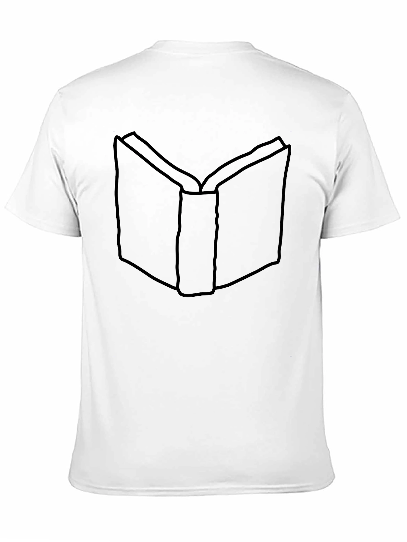Book Graphic Tee - Black Cotton T-Shirt
