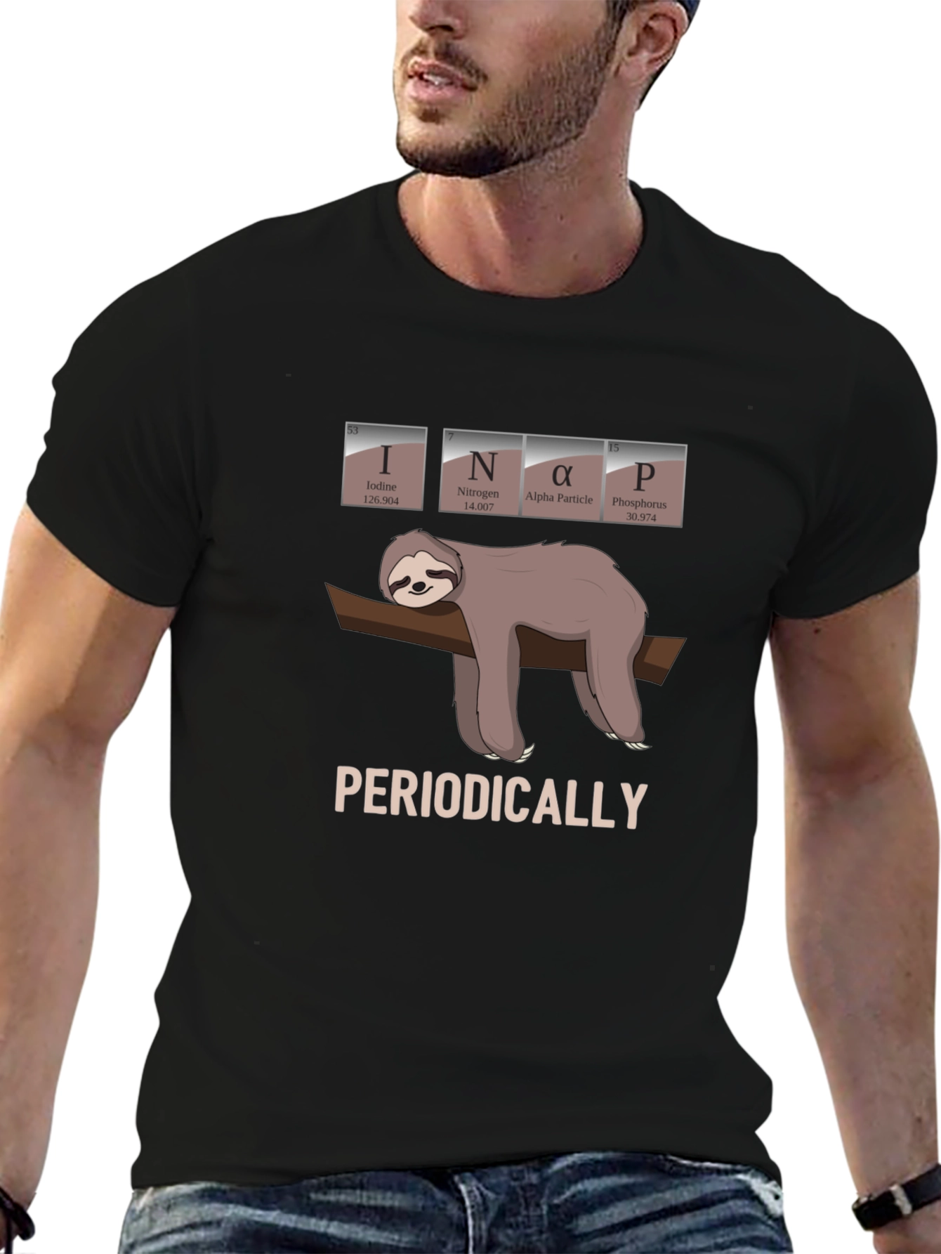 INaP Sloth T-Shirt - Periodically Funny Science Tee