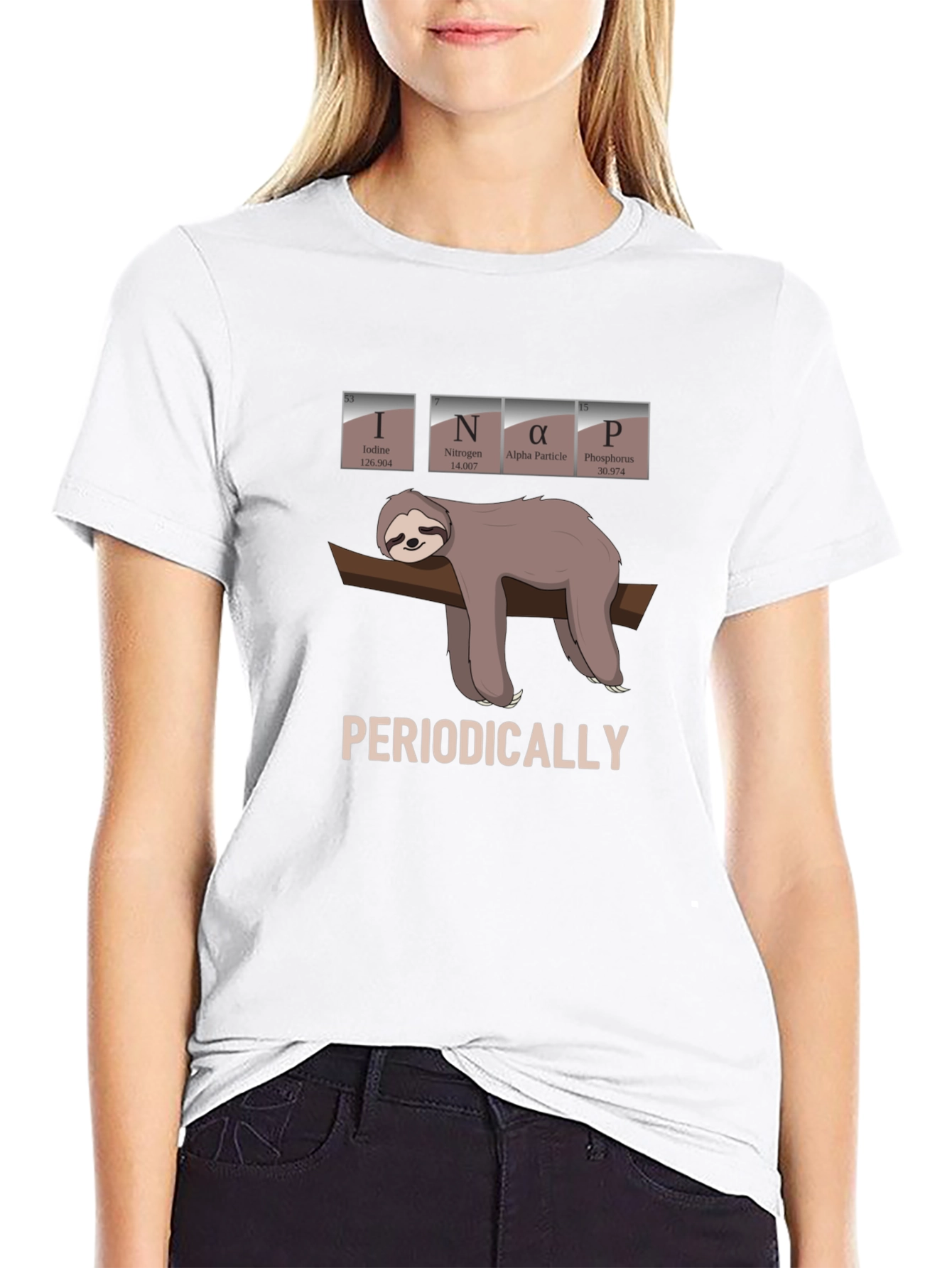 INaP Sloth T-Shirt - Periodically Funny Science Tee