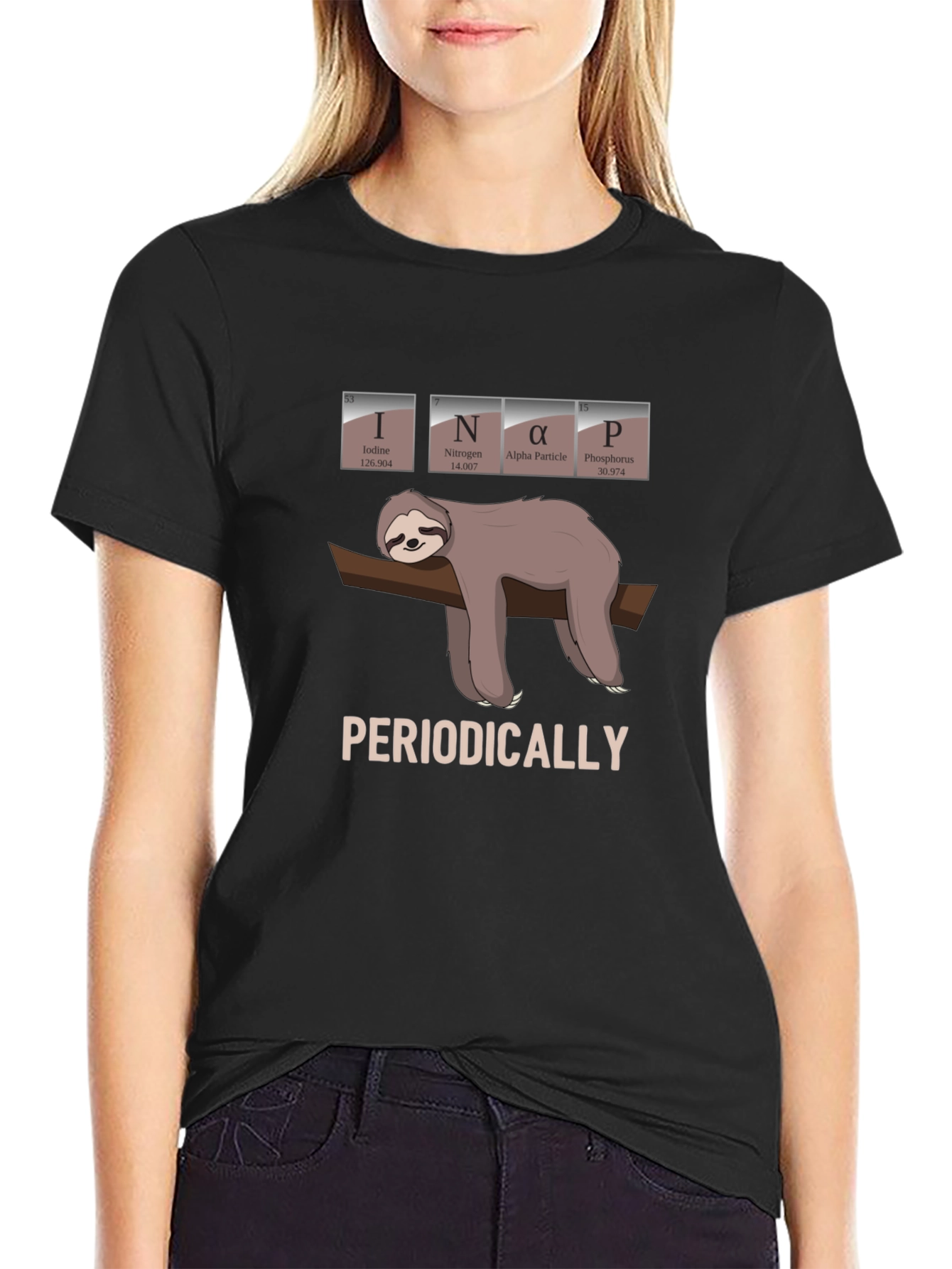 INaP Sloth T-Shirt - Periodically Funny Science Tee