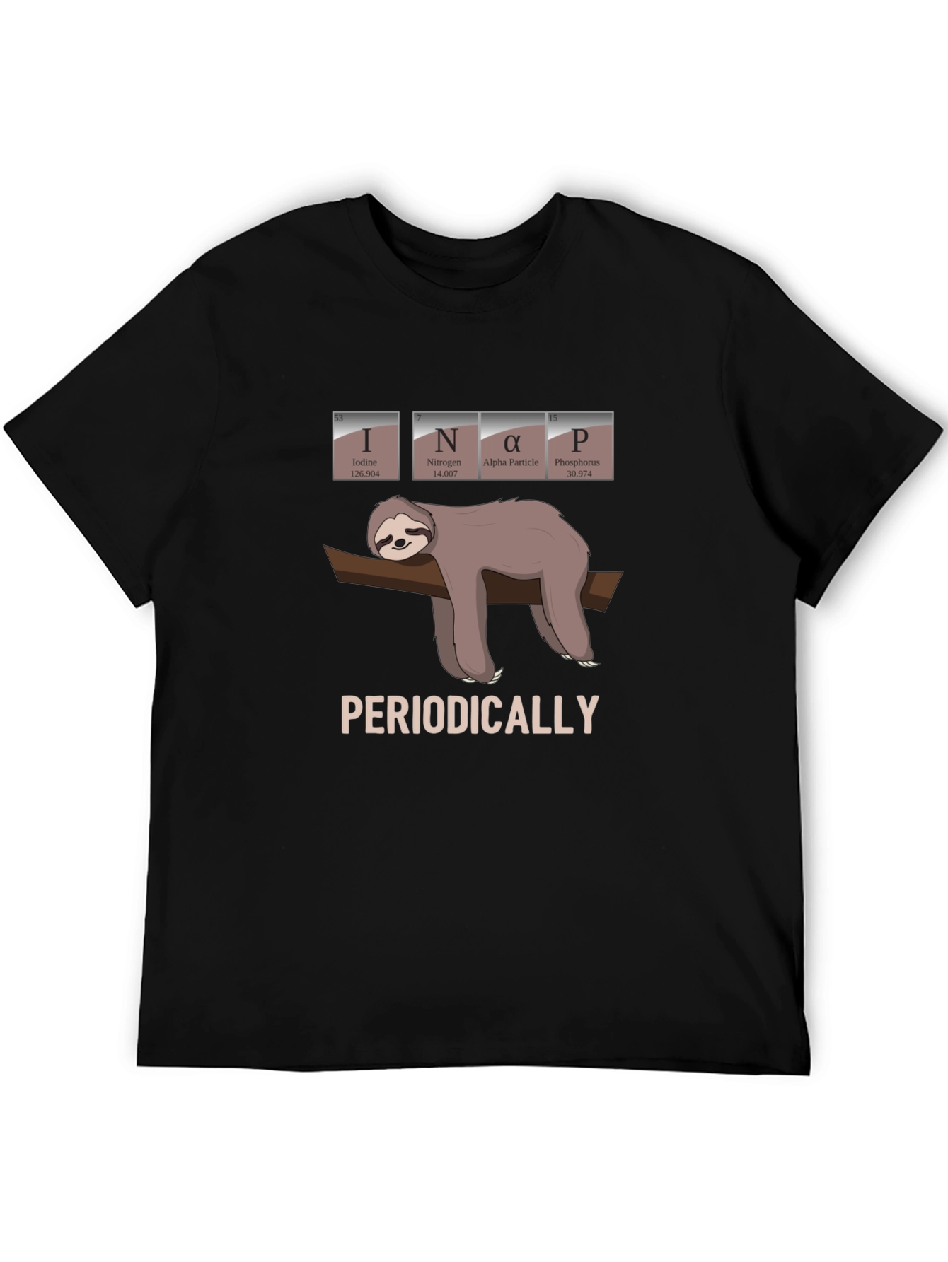 INaP Sloth T-Shirt - Periodically Funny Science Tee