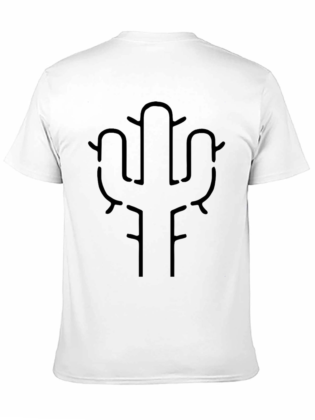 Cactus Graphic Tee - Minimalist Desert Style
