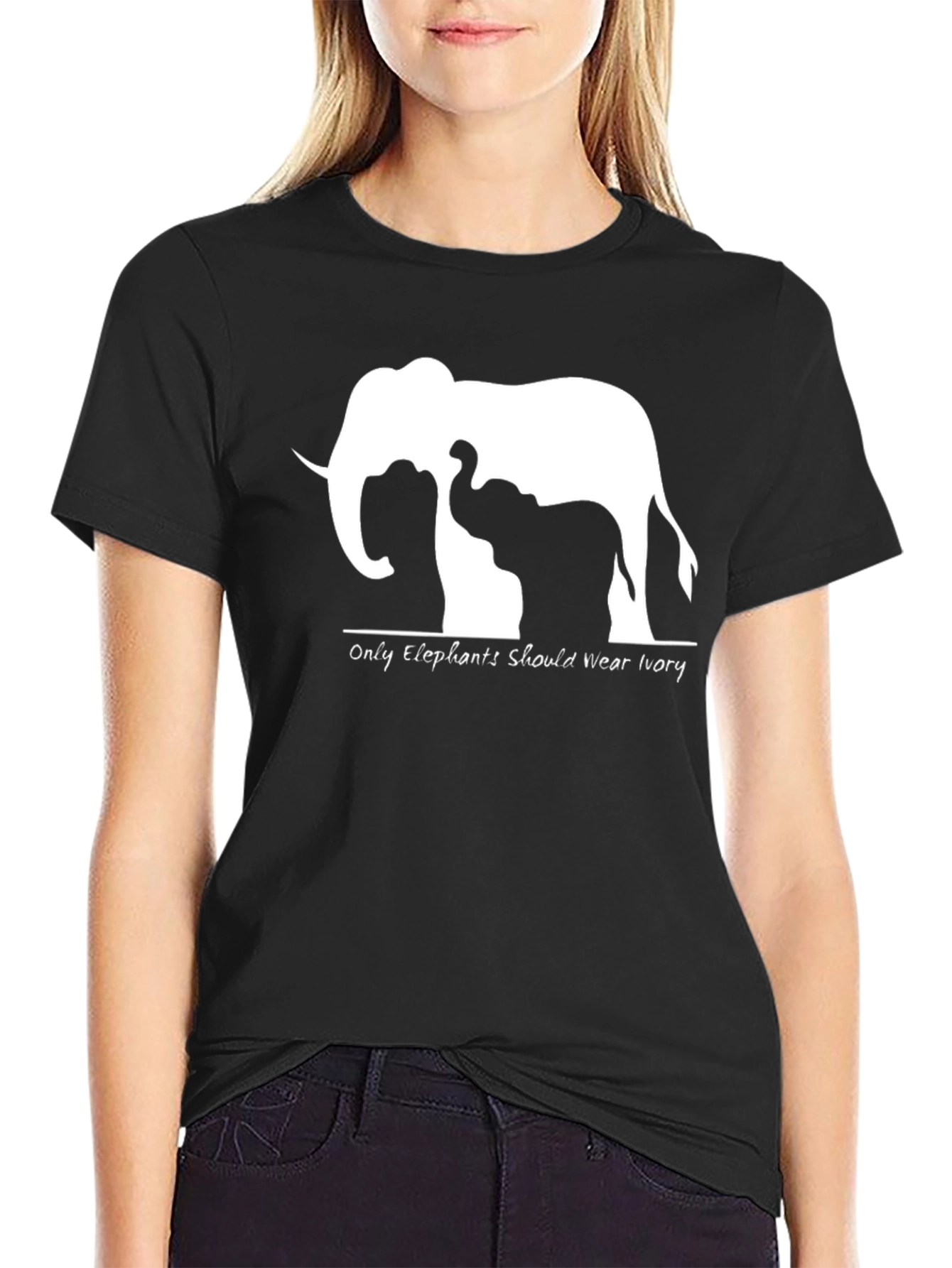 Elephant Ivory Graphic T-Shirt