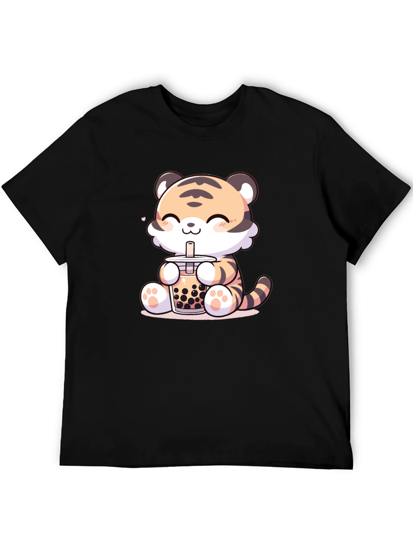 Cute Tiger Boba Tea Graphic Tee