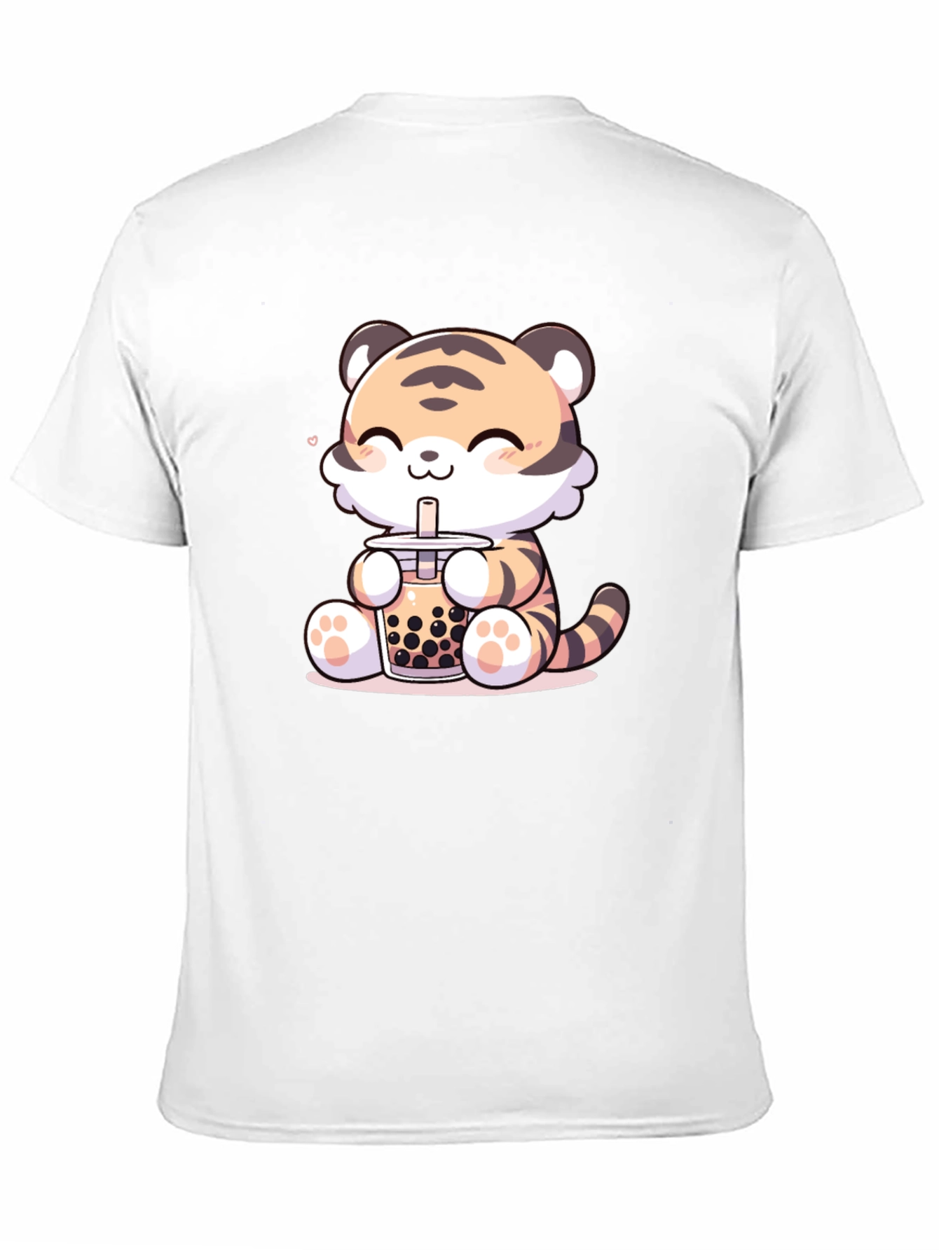 Cute Tiger Boba Tea Graphic Tee