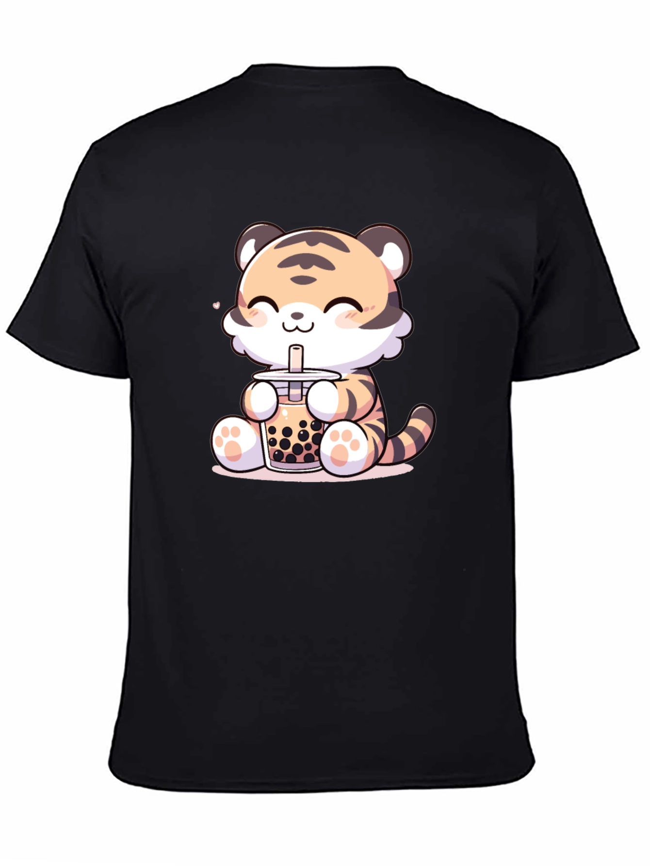 Cute Tiger Boba Tea Graphic Tee