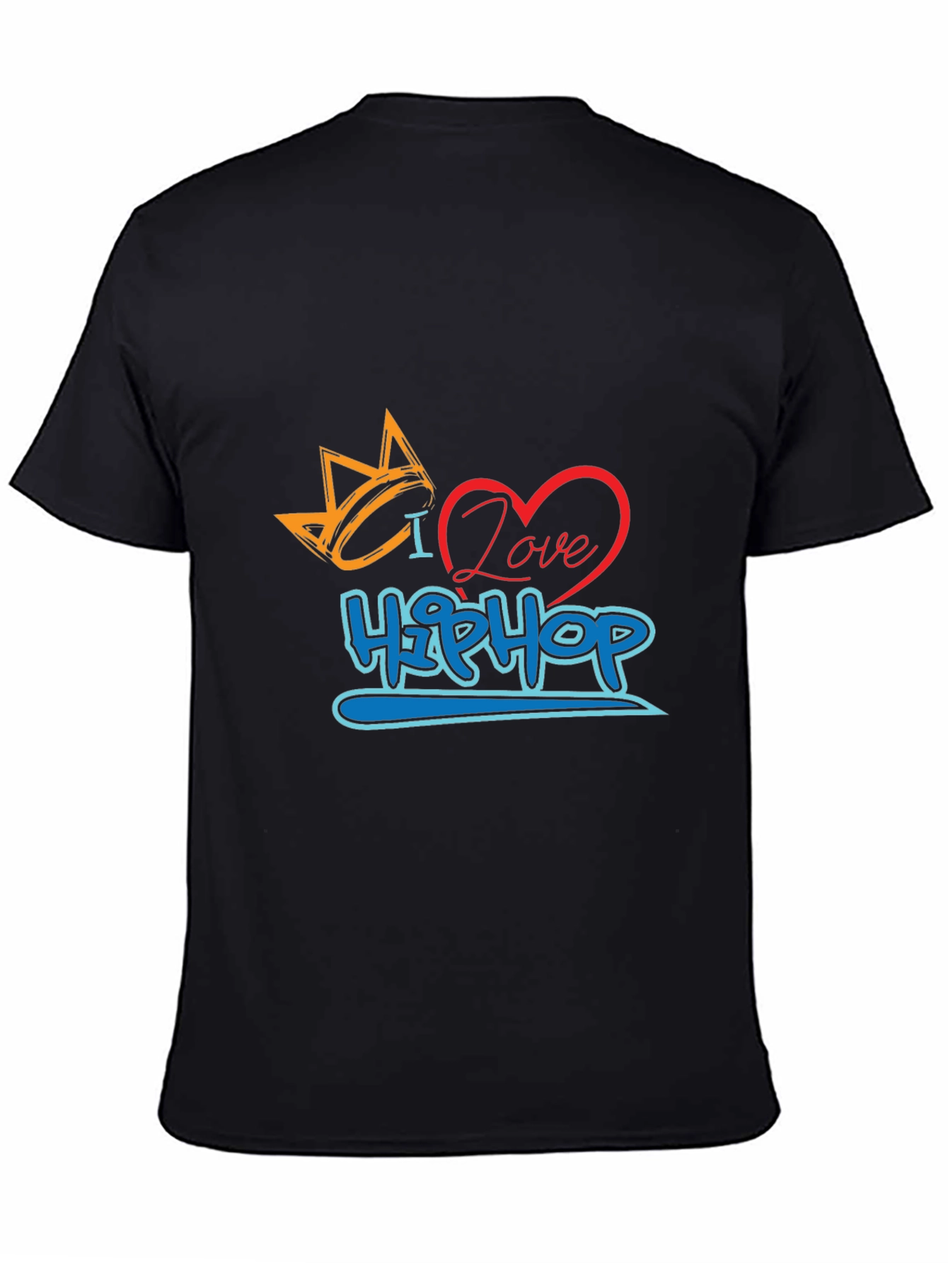 I Love Hip Hop Graphic Print T-Shirt