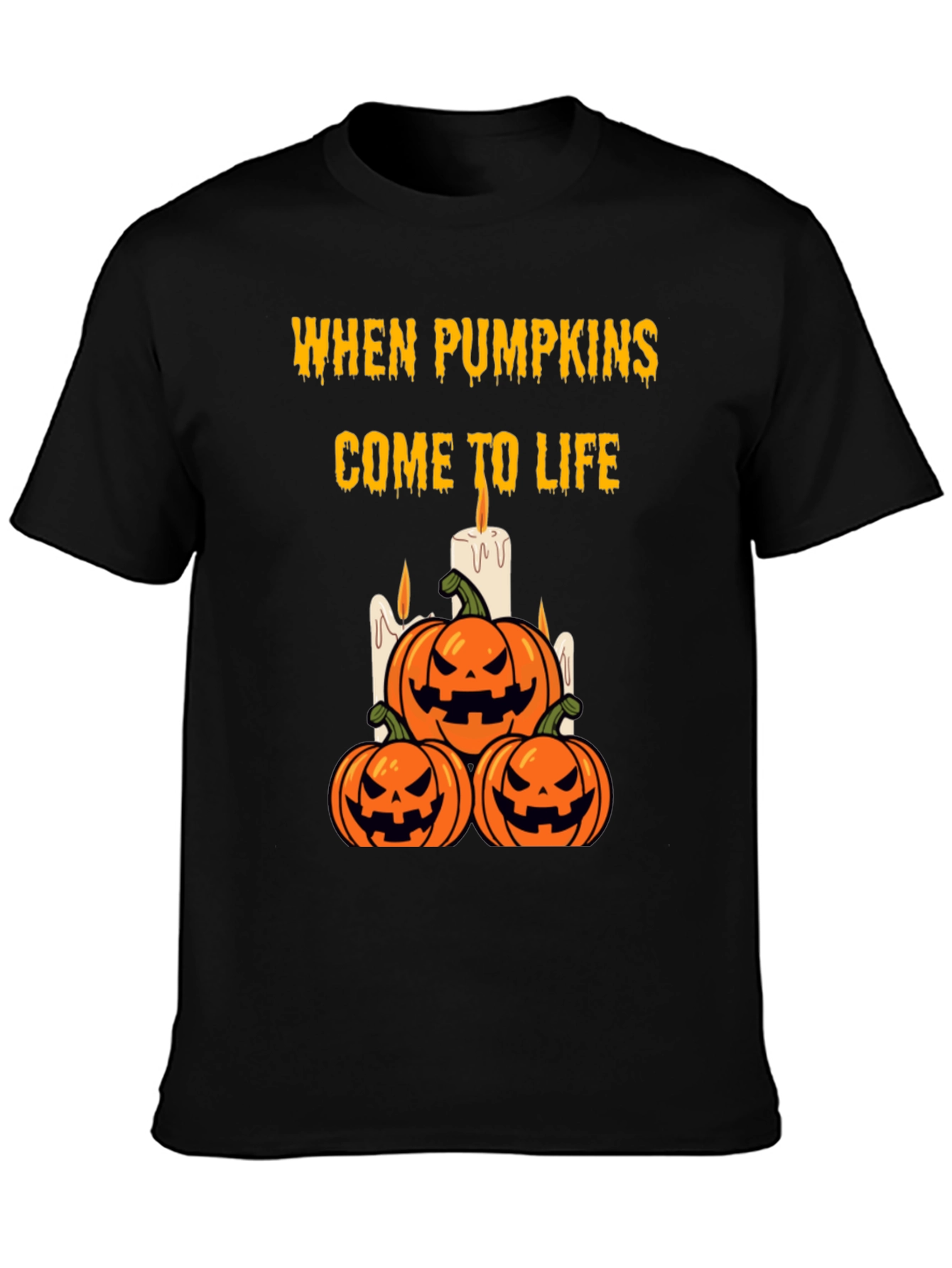 Halloween Pumpkin T-Shirt - When Pumpkins Come to Life