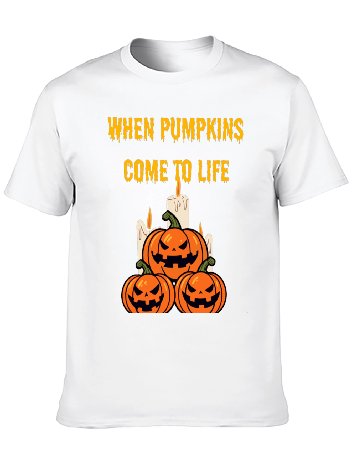 Halloween Pumpkin T-Shirt - When Pumpkins Come to Life