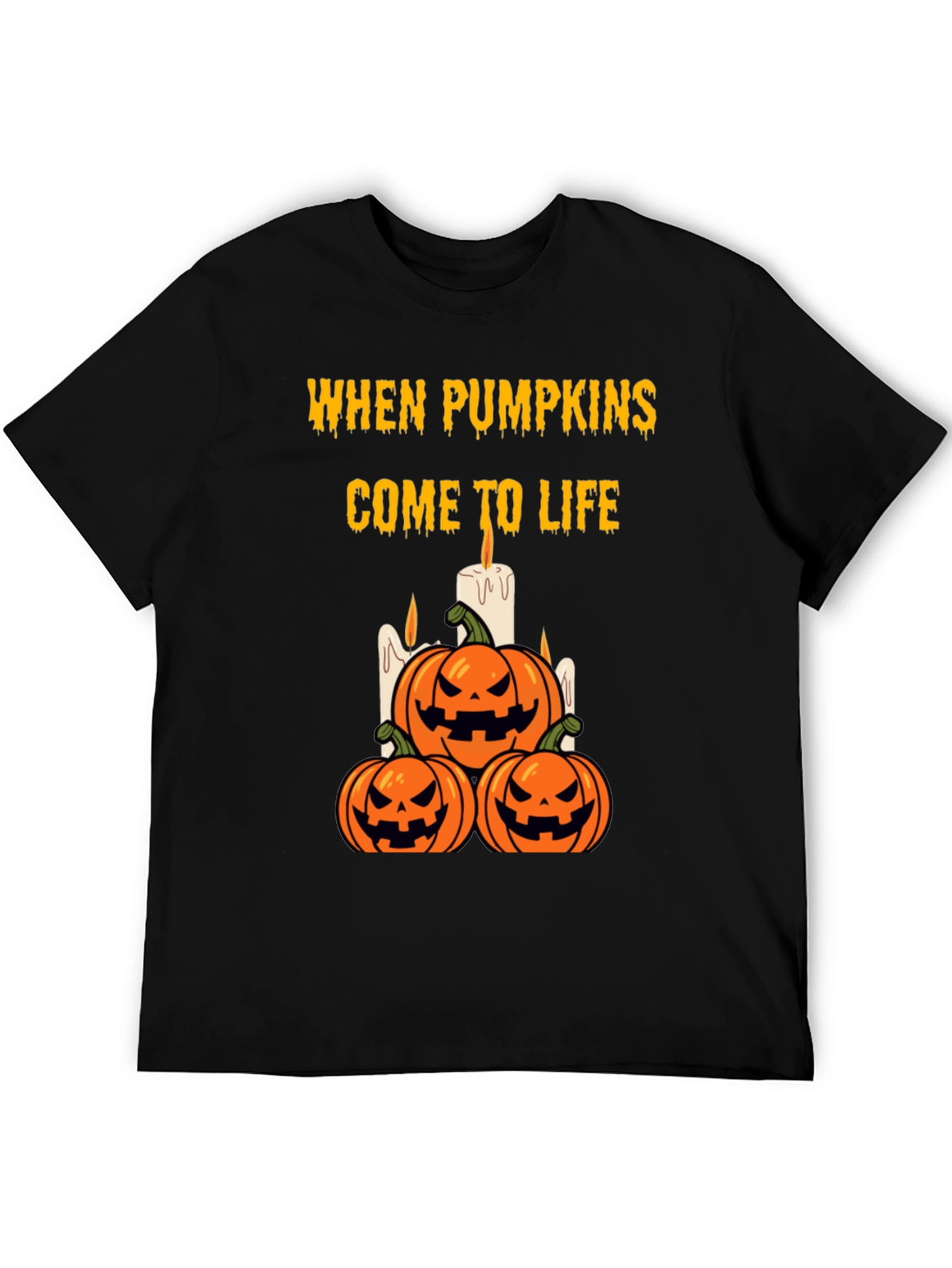Halloween Pumpkin T-Shirt - When Pumpkins Come to Life