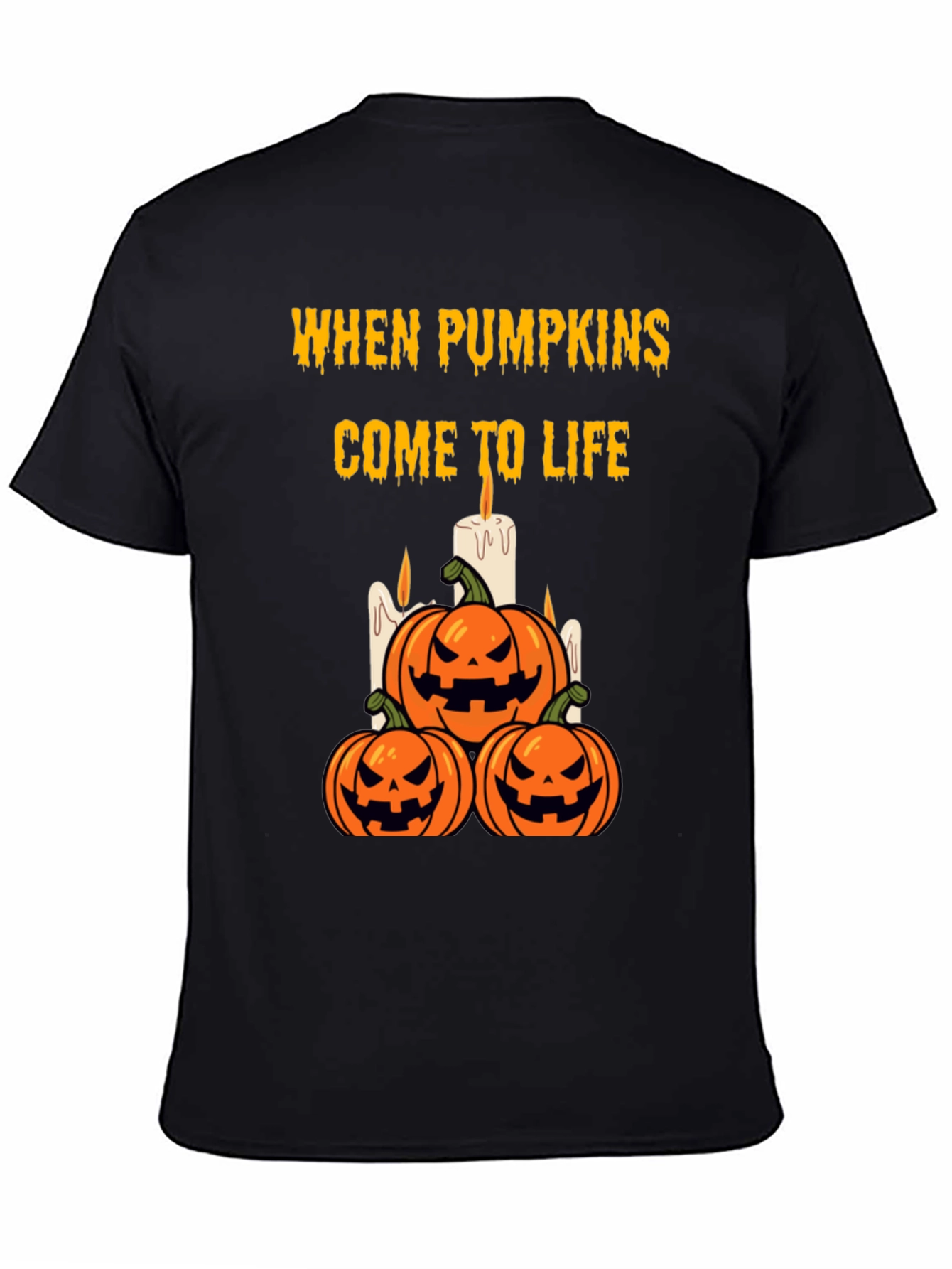 Halloween Pumpkin T-Shirt - When Pumpkins Come to Life
