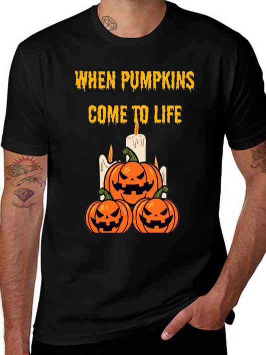 Halloween Pumpkin T-Shirt - When Pumpkins Come to Life