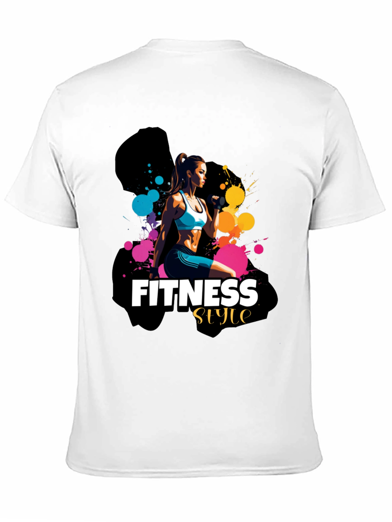 Fitness Style T-Shirt - Black Stylish Design