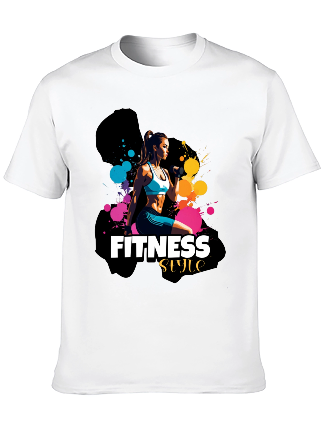 Fitness Style T-Shirt - Black Stylish Design