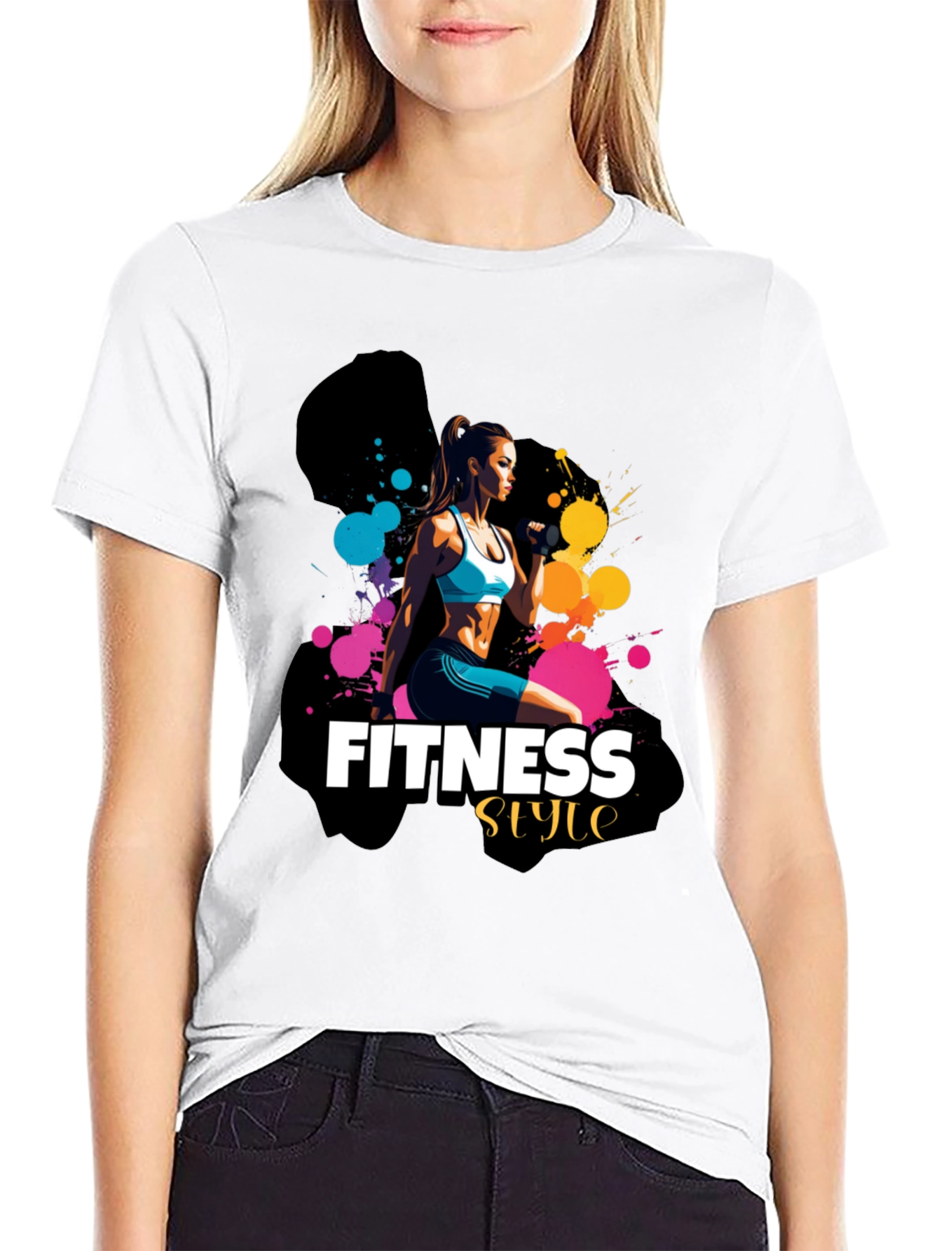 Fitness Style T-Shirt - Black Stylish Design