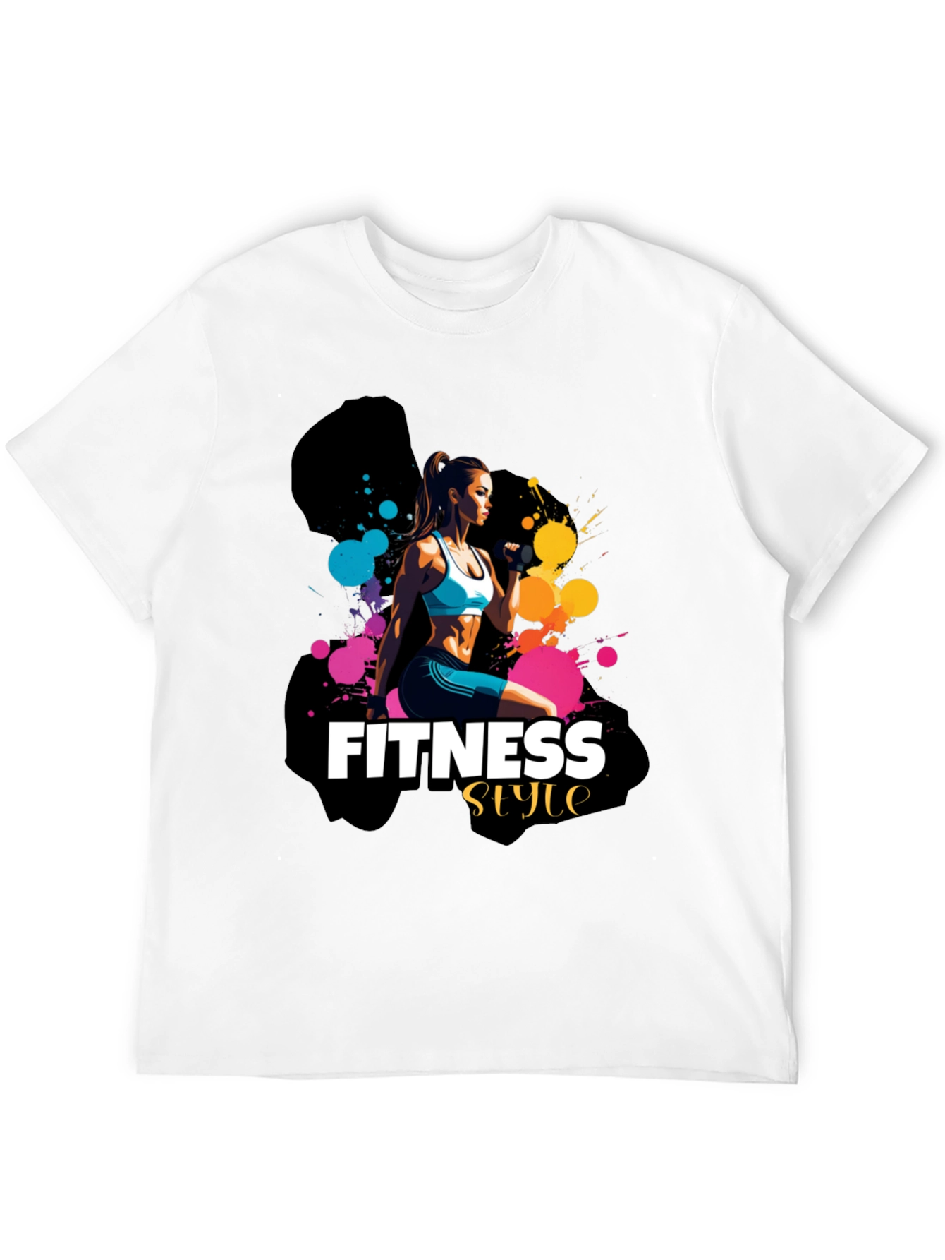 Fitness Style T-Shirt - Black Stylish Design