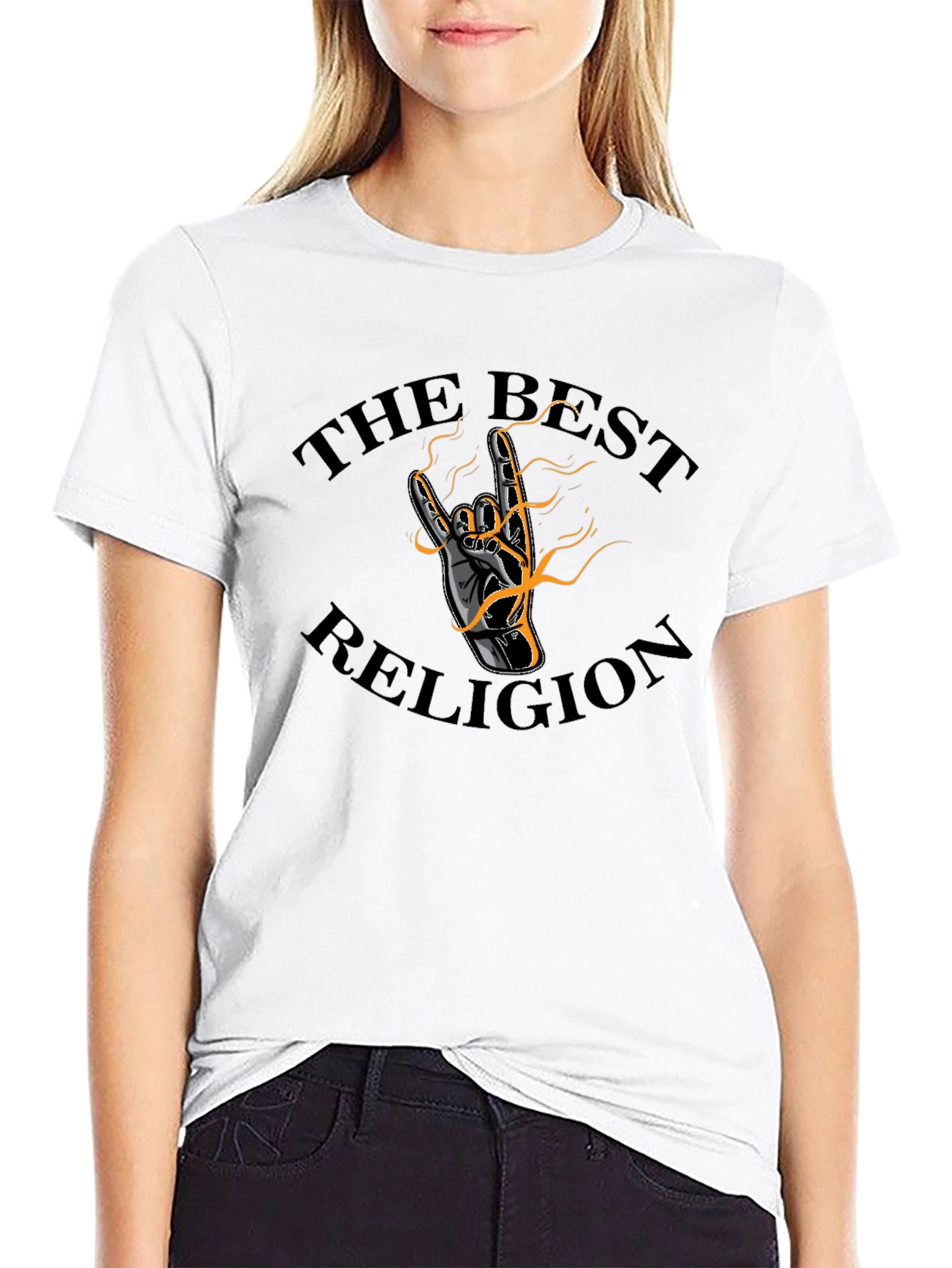 The Best Religion Graphic T-Shirt - Black