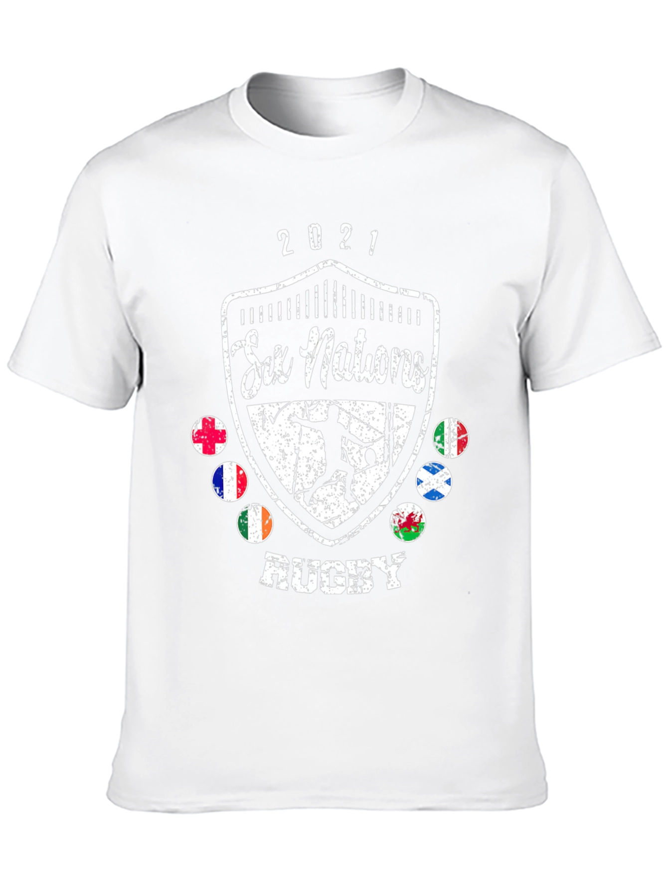 Six Nations Rugby 2021 Black T-Shirt