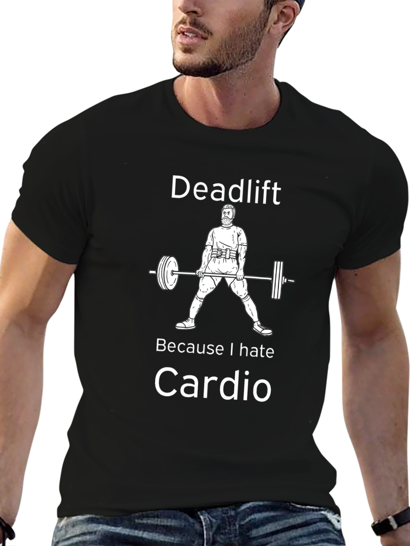 Deadlift Cardio Funny Workout Tee