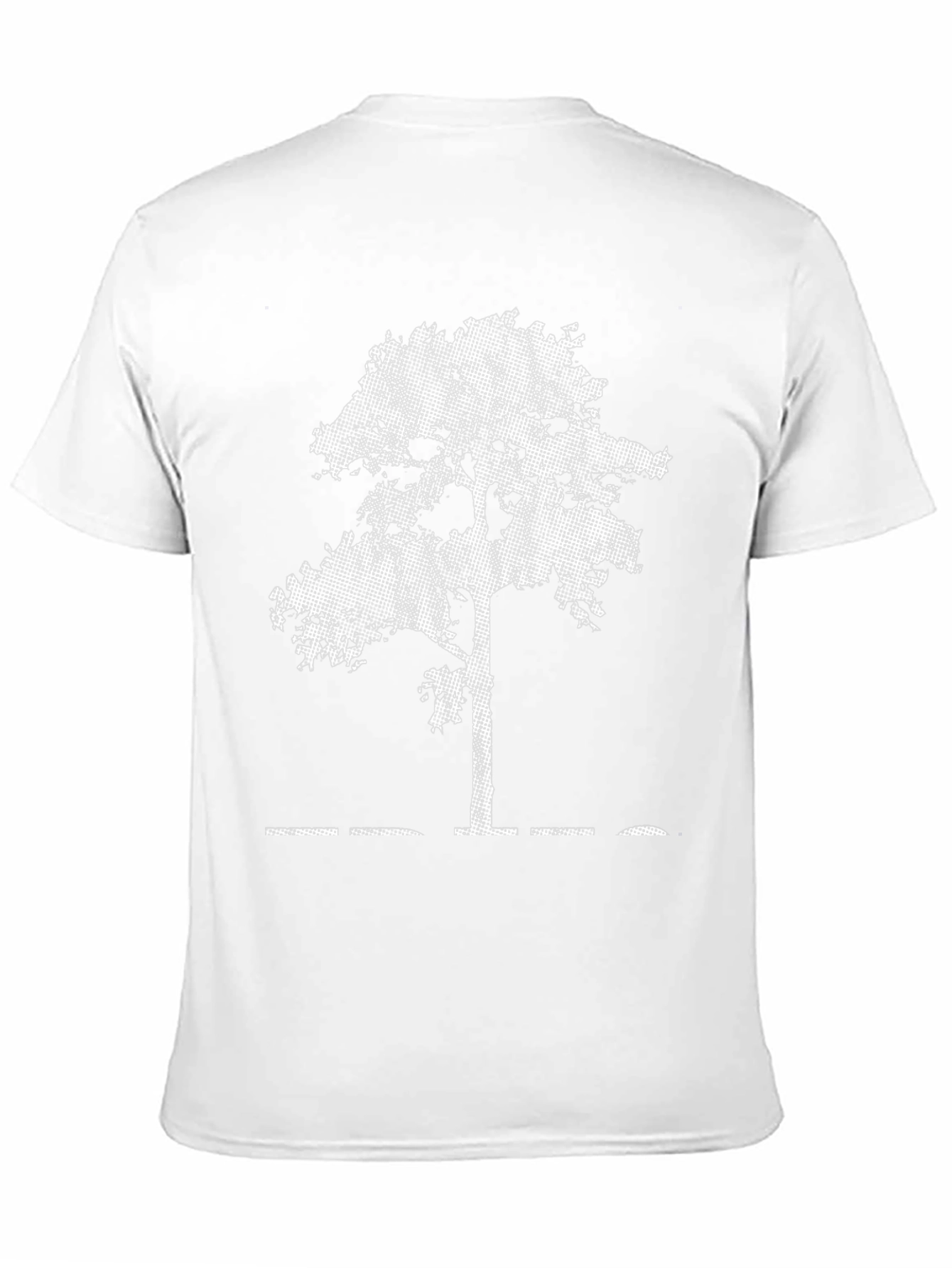 Modern Tree Graphic Black T-Shirt