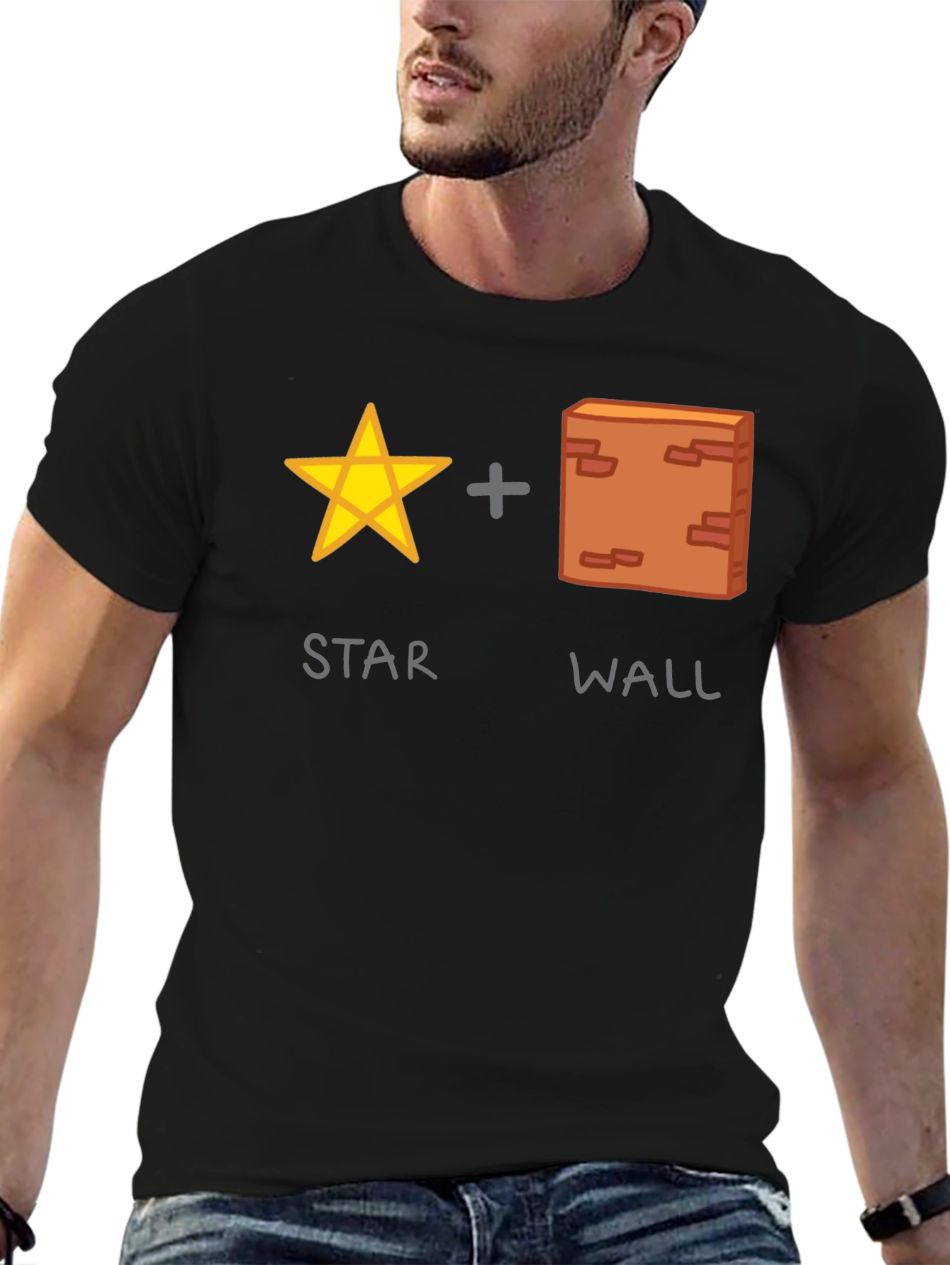 Star Wall Funny Graphic T-Shirt