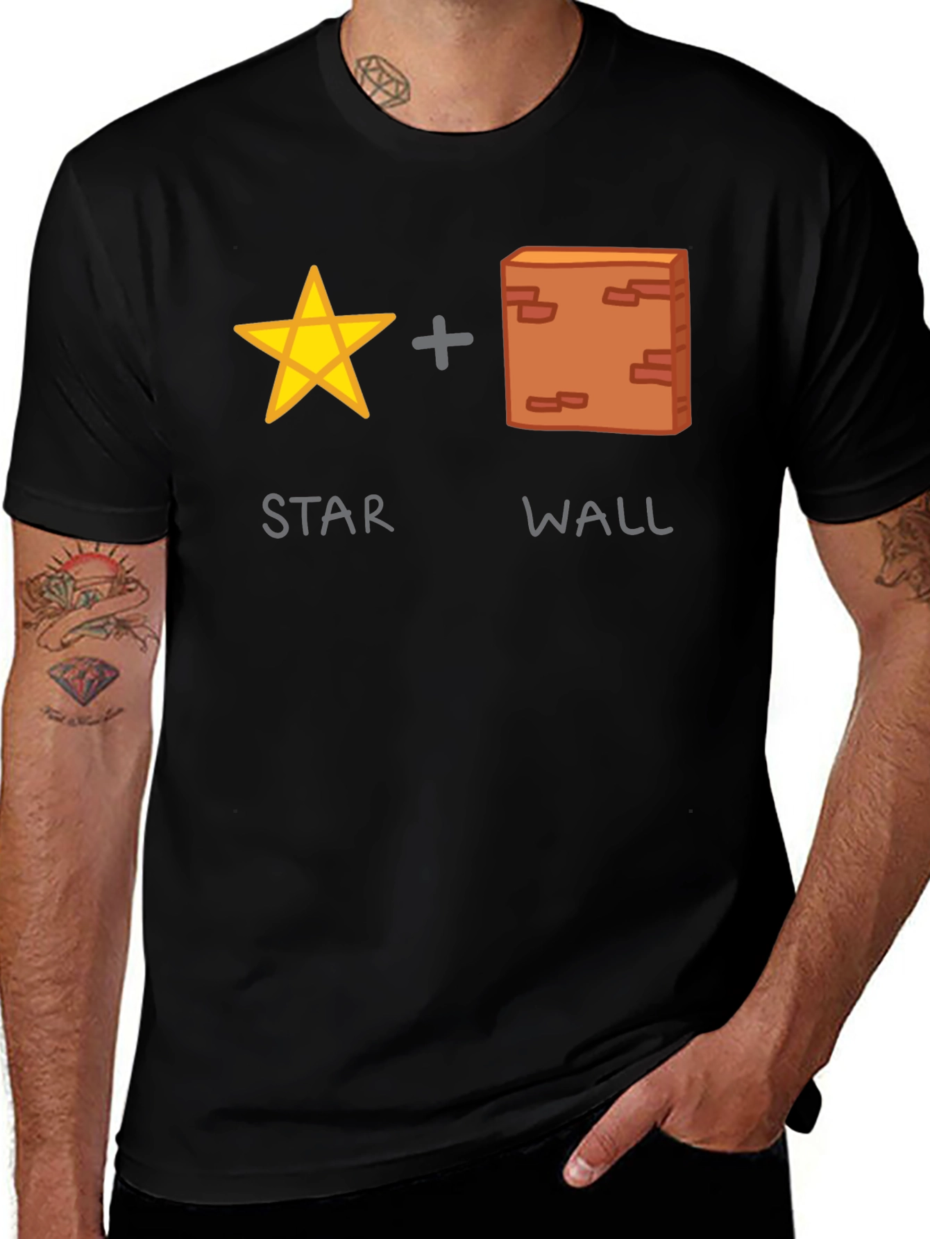 Star Wall Funny Graphic T-Shirt