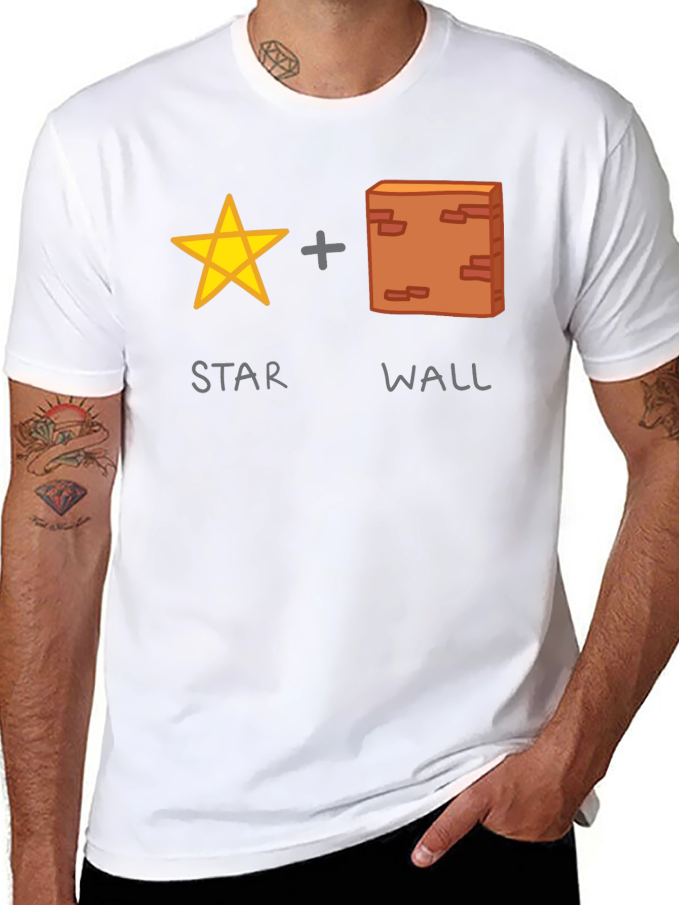 Star Wall Funny Graphic T-Shirt