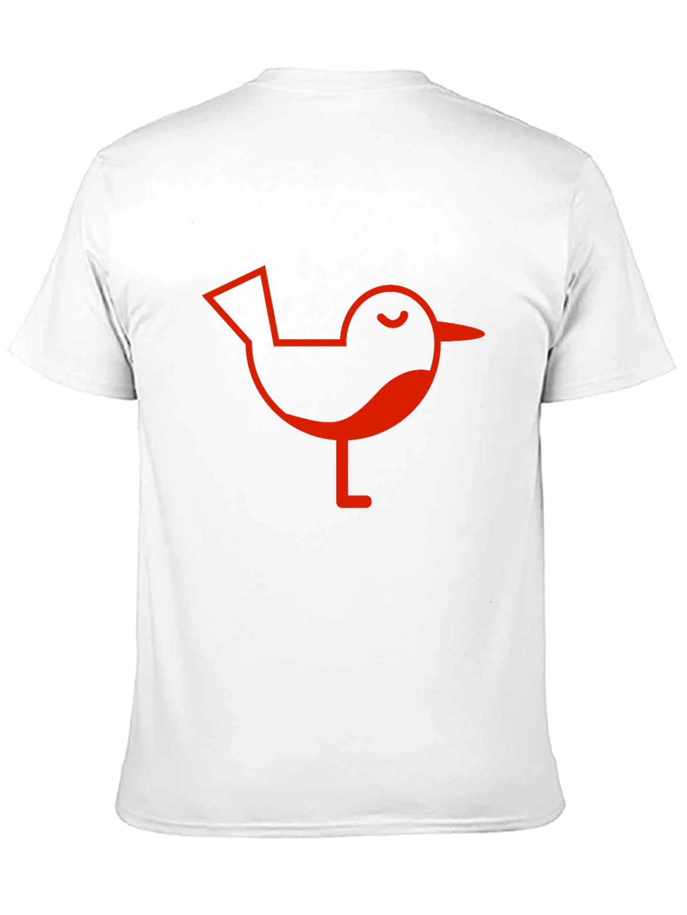 Red Bird Graphic Black T-Shirt