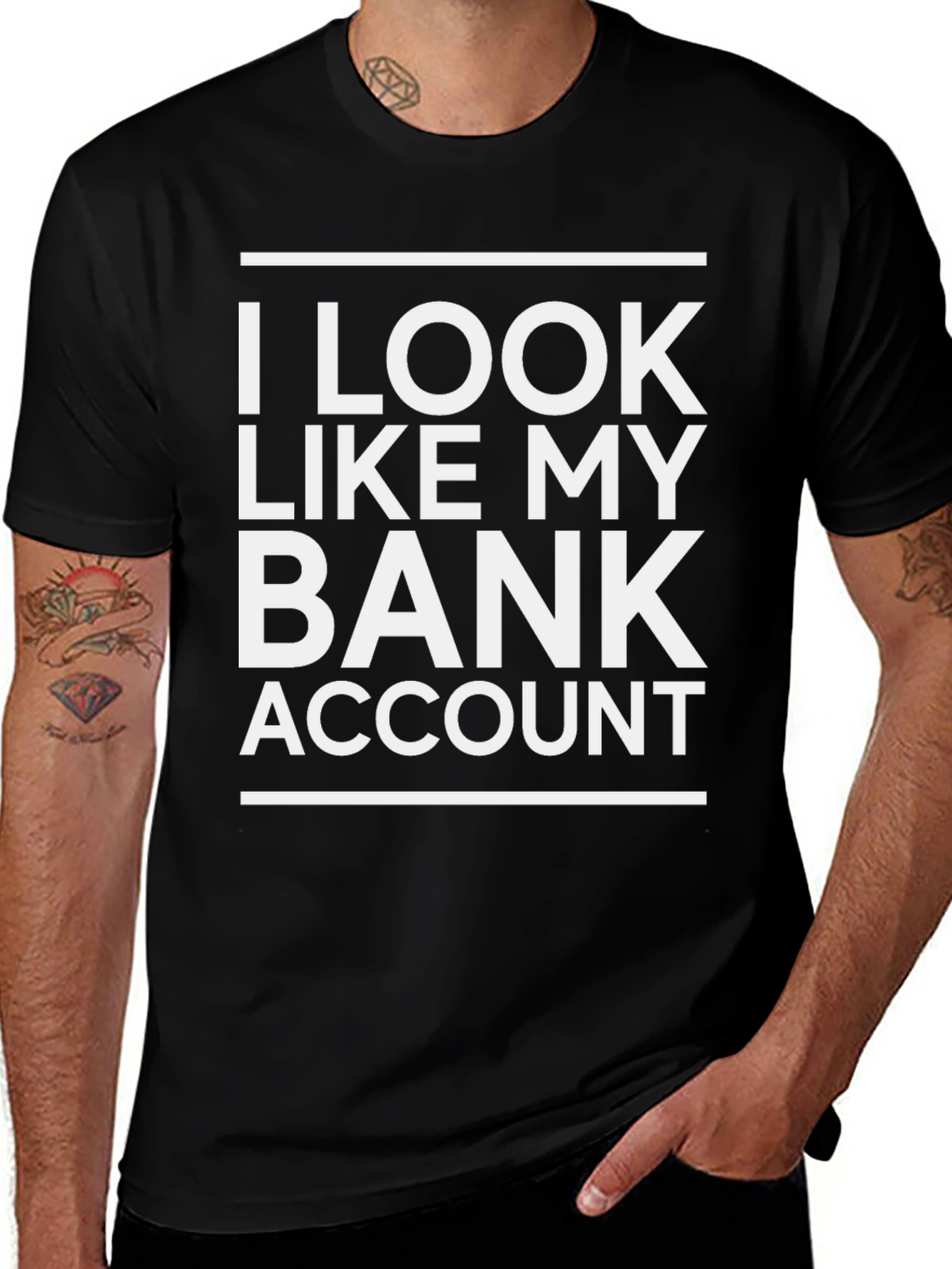 I Look Like My Bank Account Graphic T-Shirt